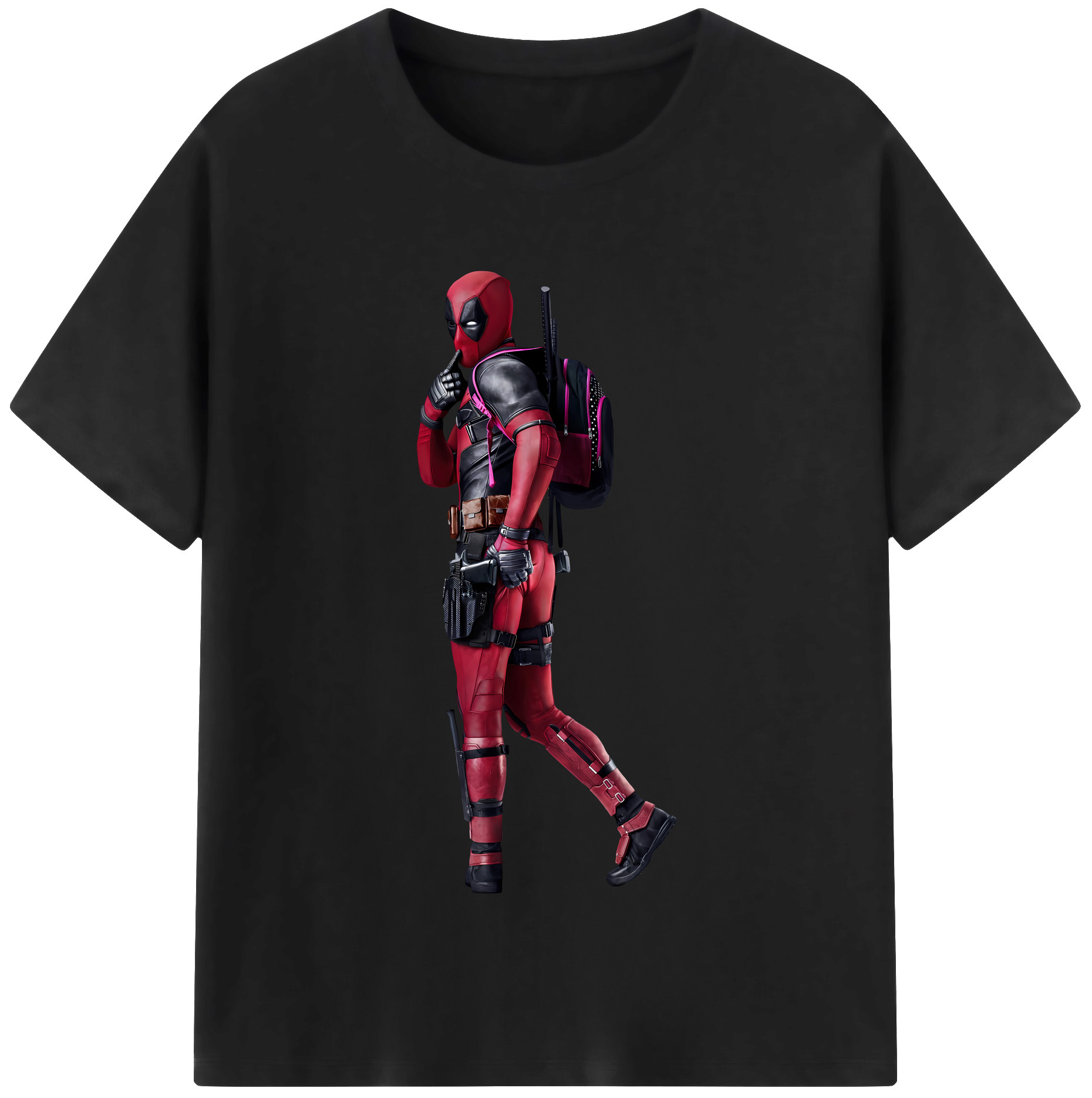 （画像用） Deadpool デッドプール レディースカジュアルプリントTシャツ（綿100％）