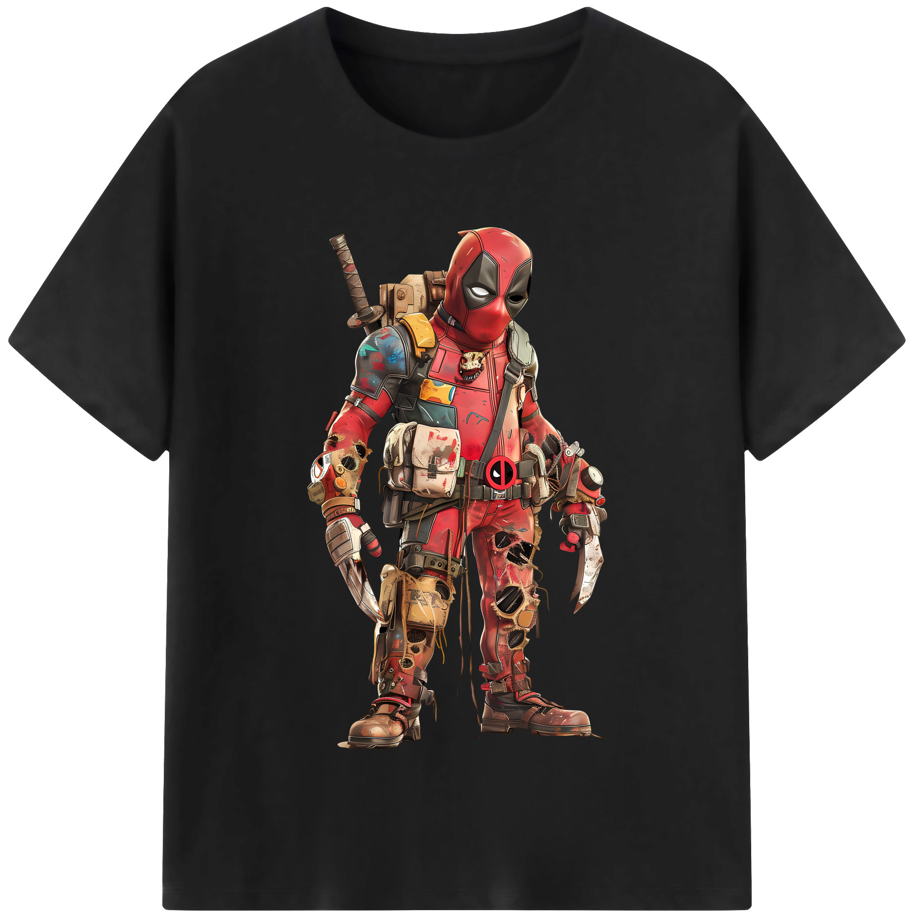 （画像用） Deadpool デッドプール レディースカジュアルプリントTシャツ（綿100％）