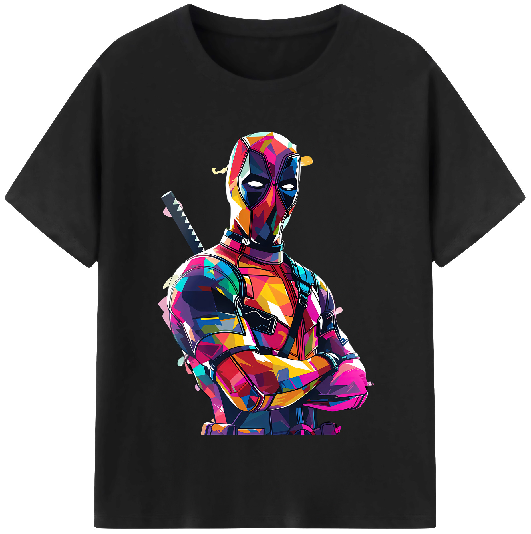（画像用） Deadpool デッドプール レディースカジュアルプリントTシャツ（綿100％）