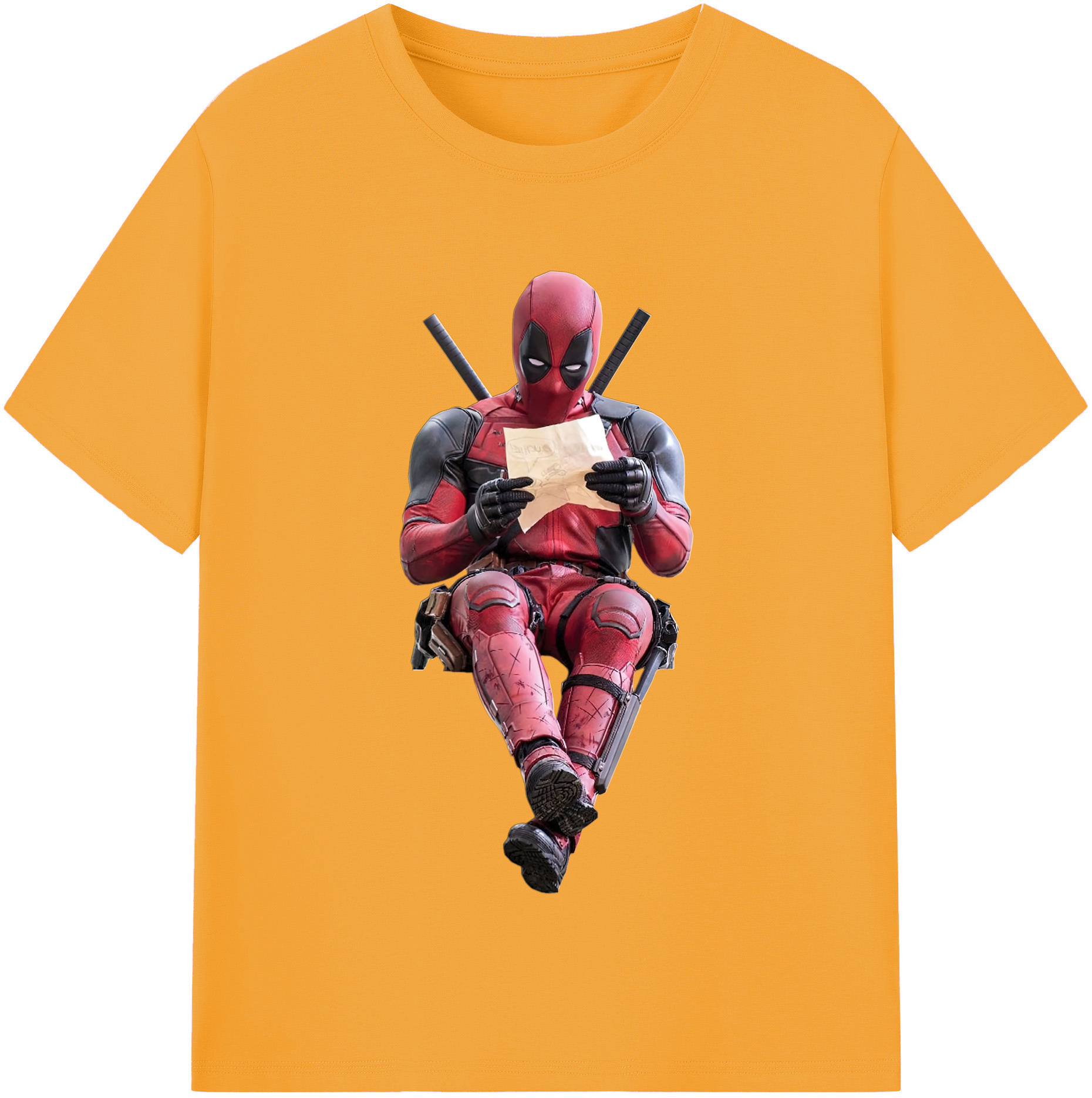 （画像用） Deadpool デッドプール レディースカジュアルプリントTシャツ（綿100％）