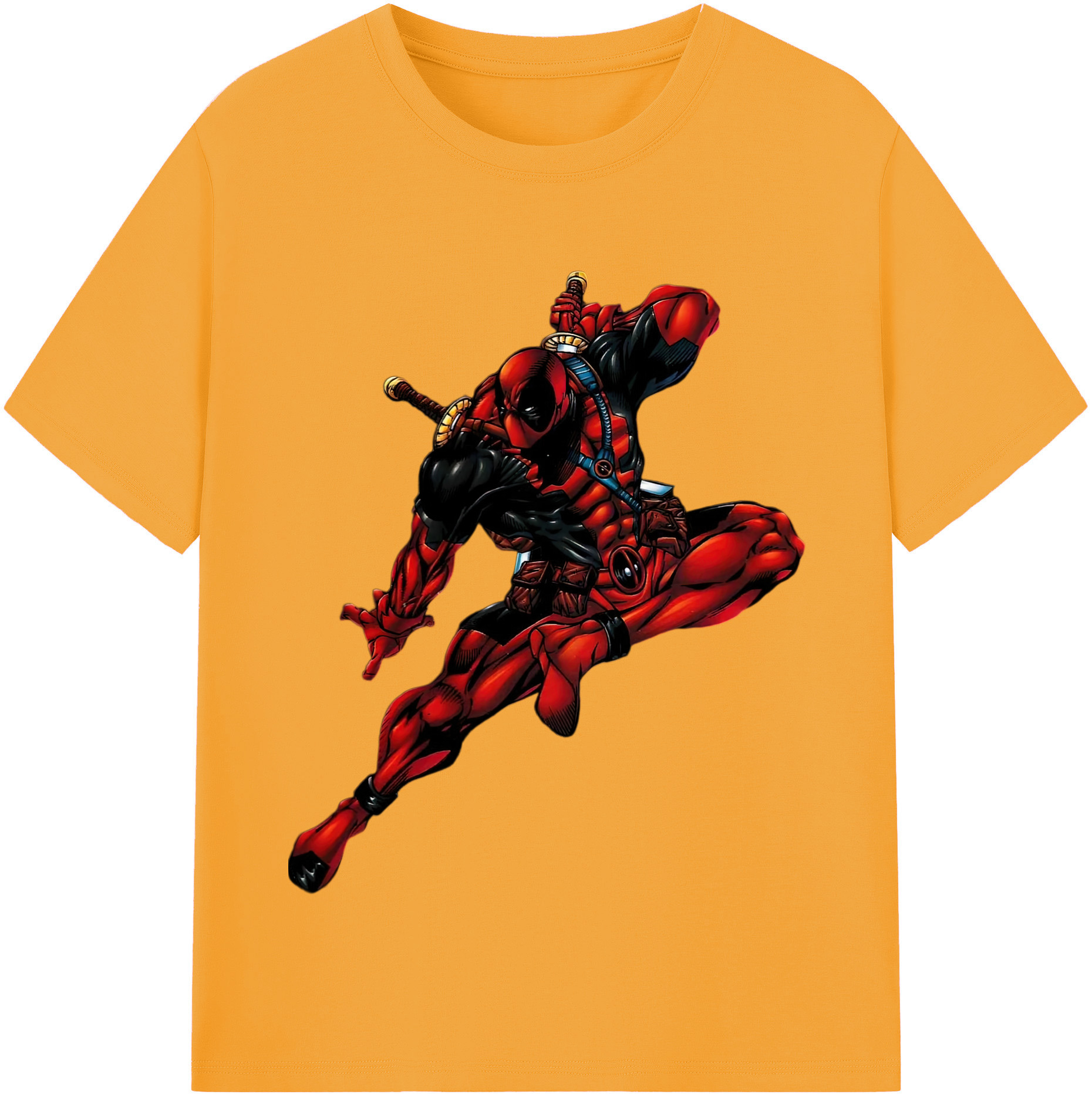 （画像用） Deadpool デッドプール レディースカジュアルプリントTシャツ（綿100％）