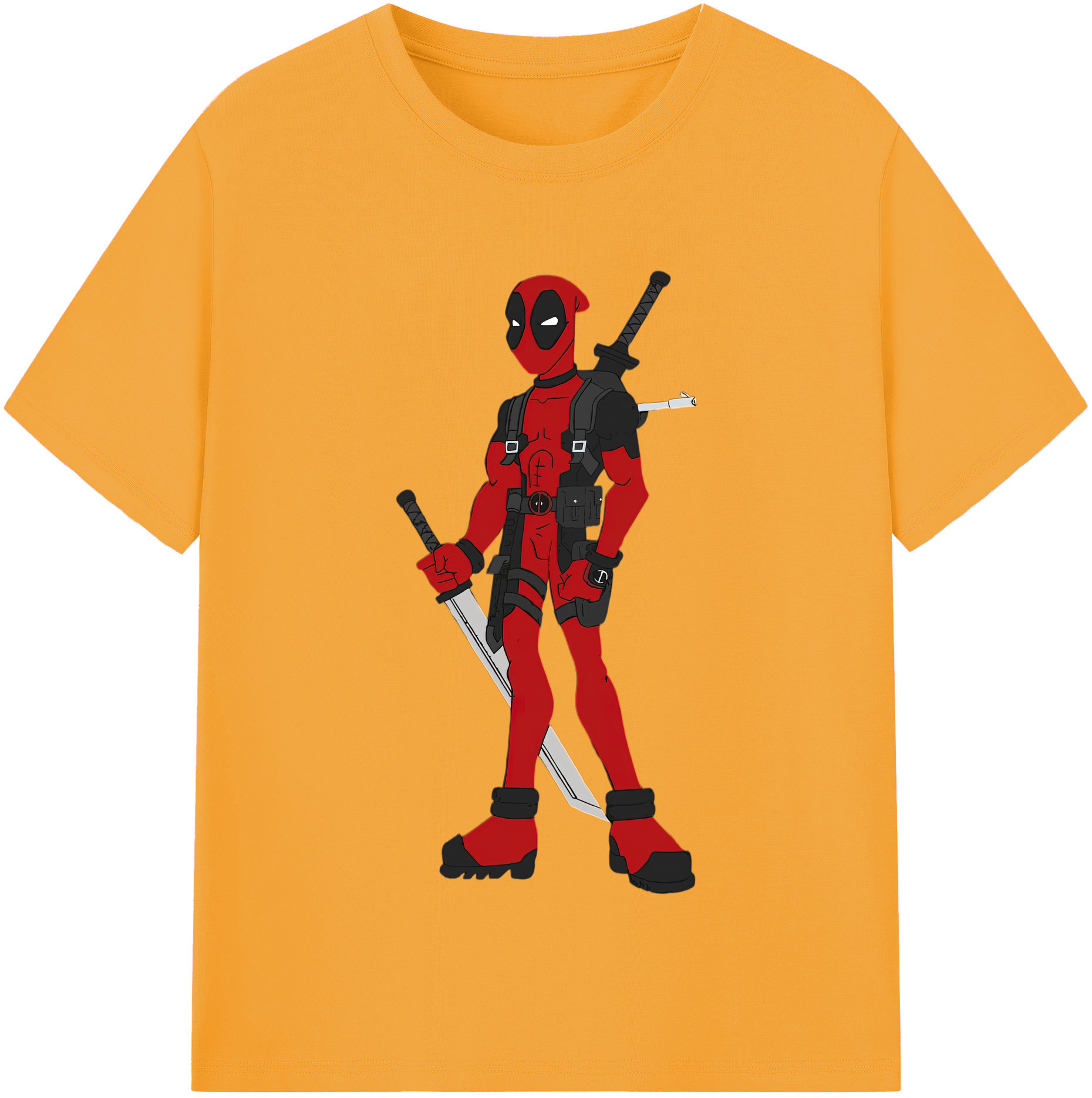 （画像用） Deadpool デッドプール レディースカジュアルプリントTシャツ（綿100％）