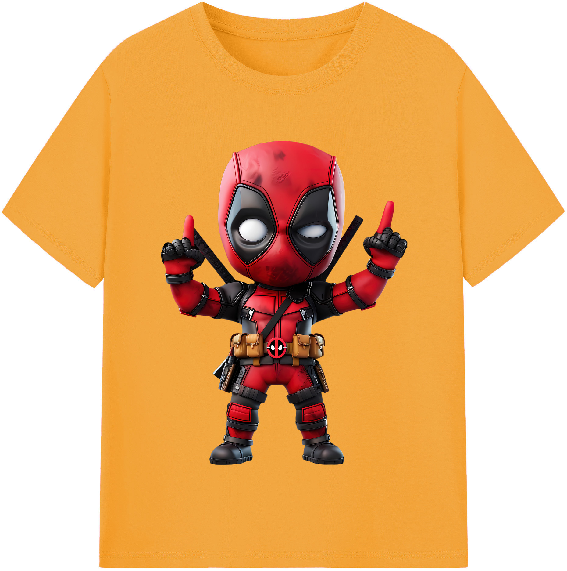 （画像用） Deadpool デッドプール レディースカジュアルプリントTシャツ（綿100％）