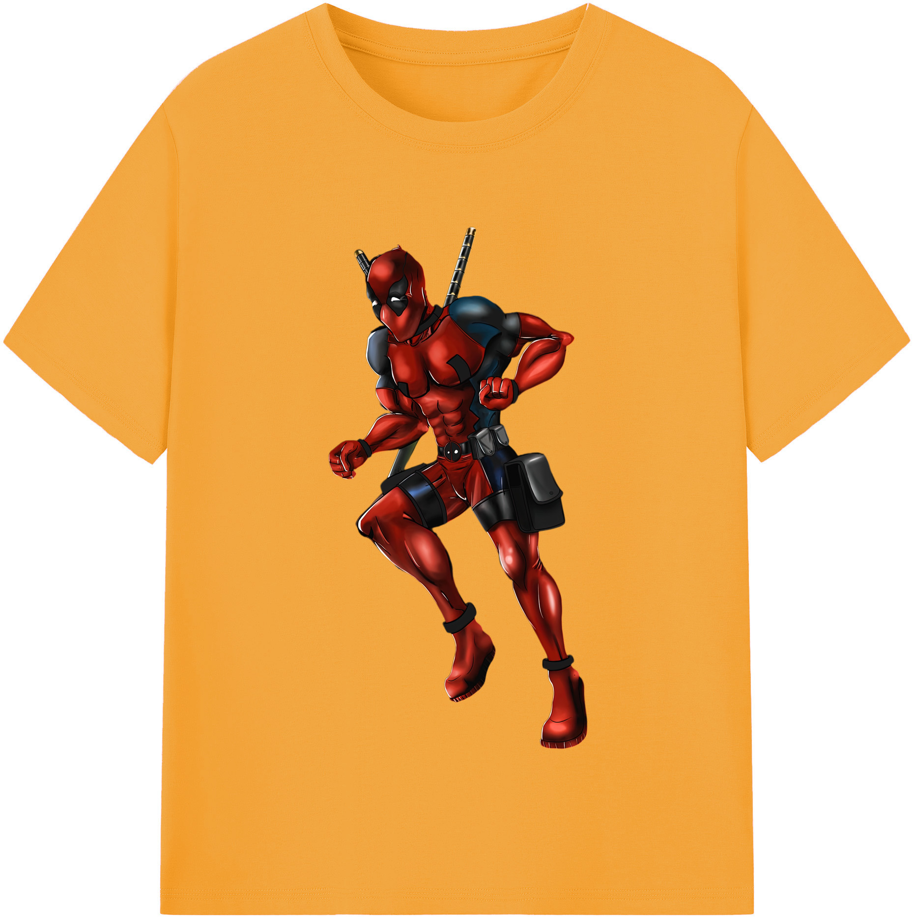 （画像用） Deadpool デッドプール レディースカジュアルプリントTシャツ（綿100％）