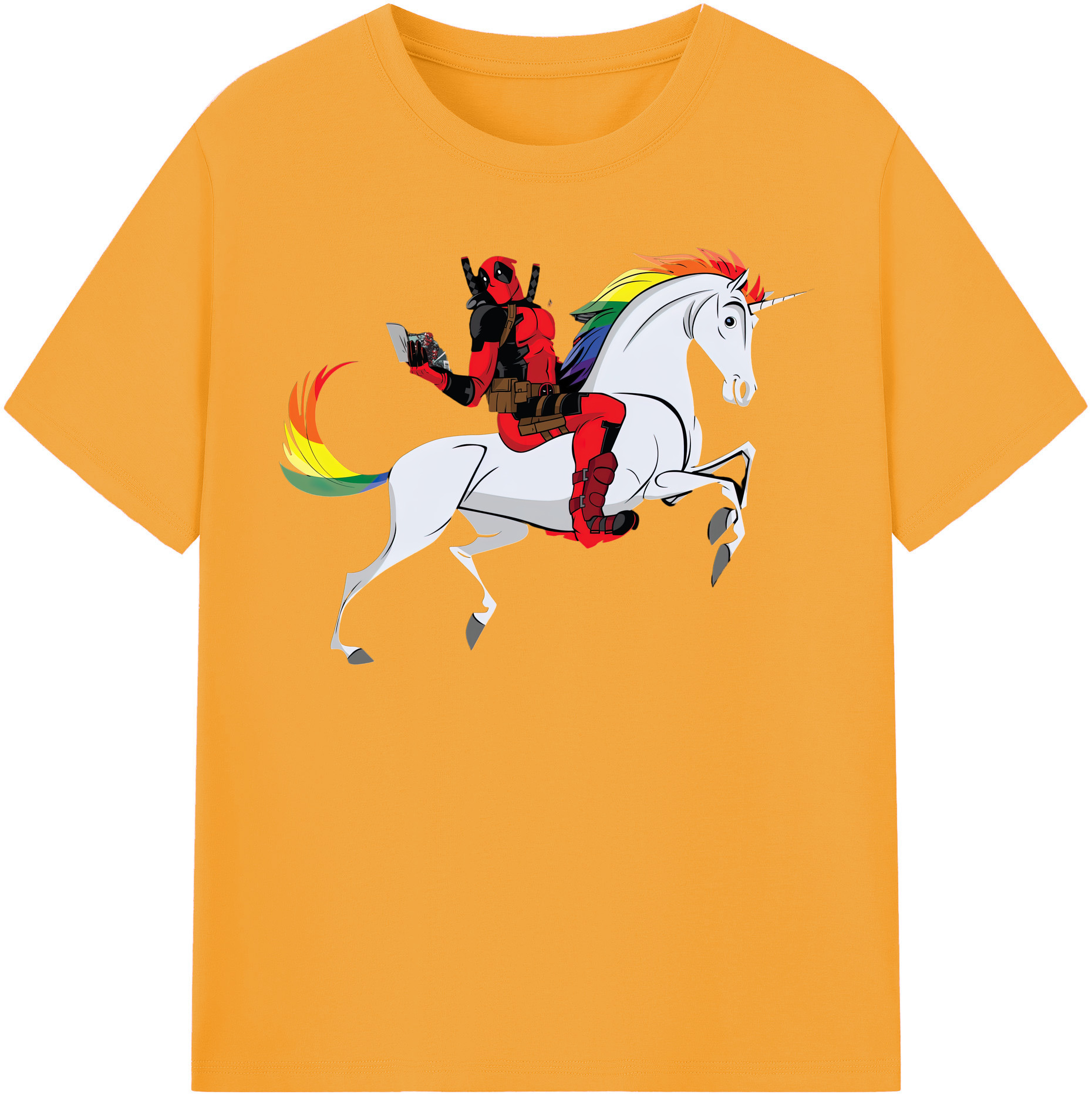（画像用） Deadpool デッドプール レディースカジュアルプリントTシャツ（綿100％）