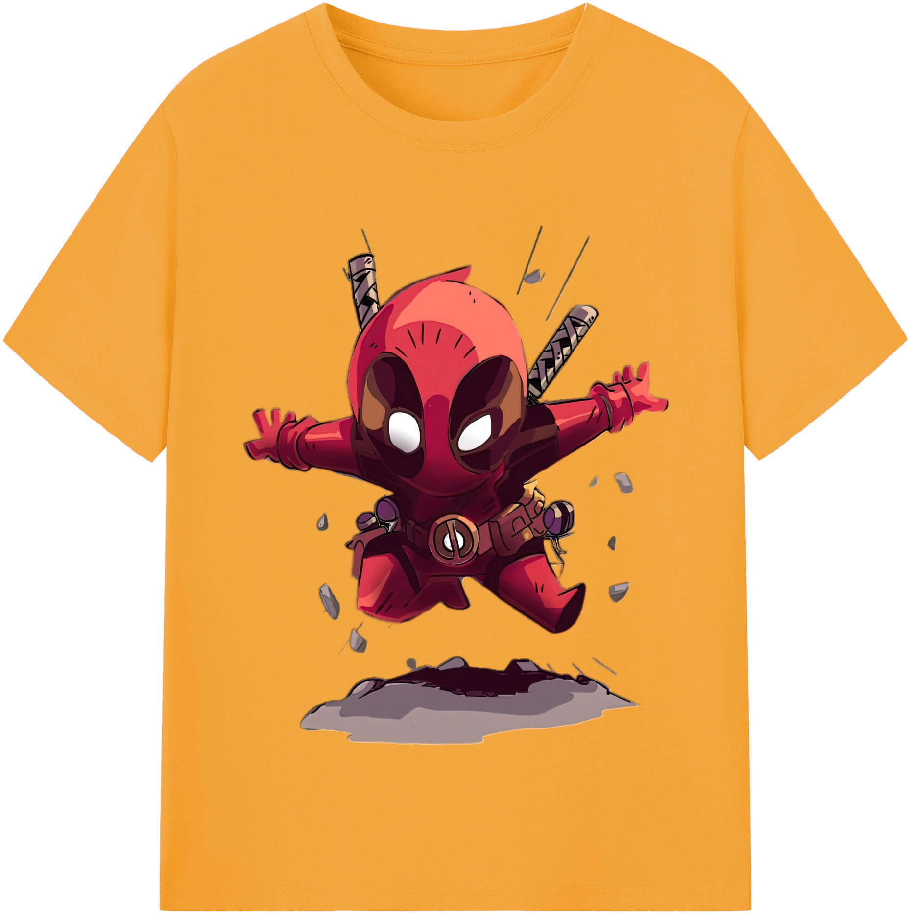（画像用） Deadpool デッドプール レディースカジュアルプリントTシャツ（綿100％）