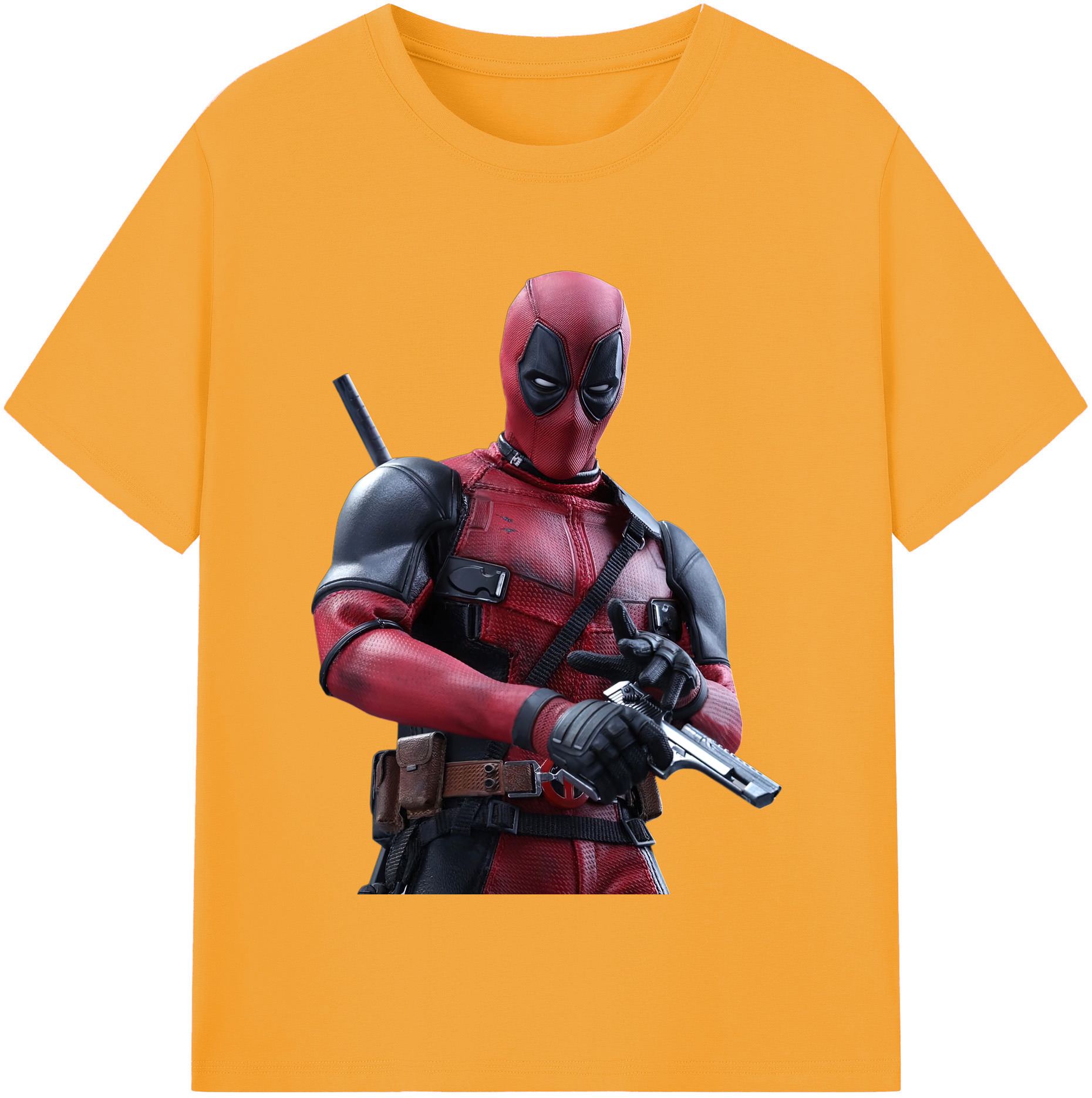 （画像用） Deadpool デッドプール レディースカジュアルプリントTシャツ（綿100％）