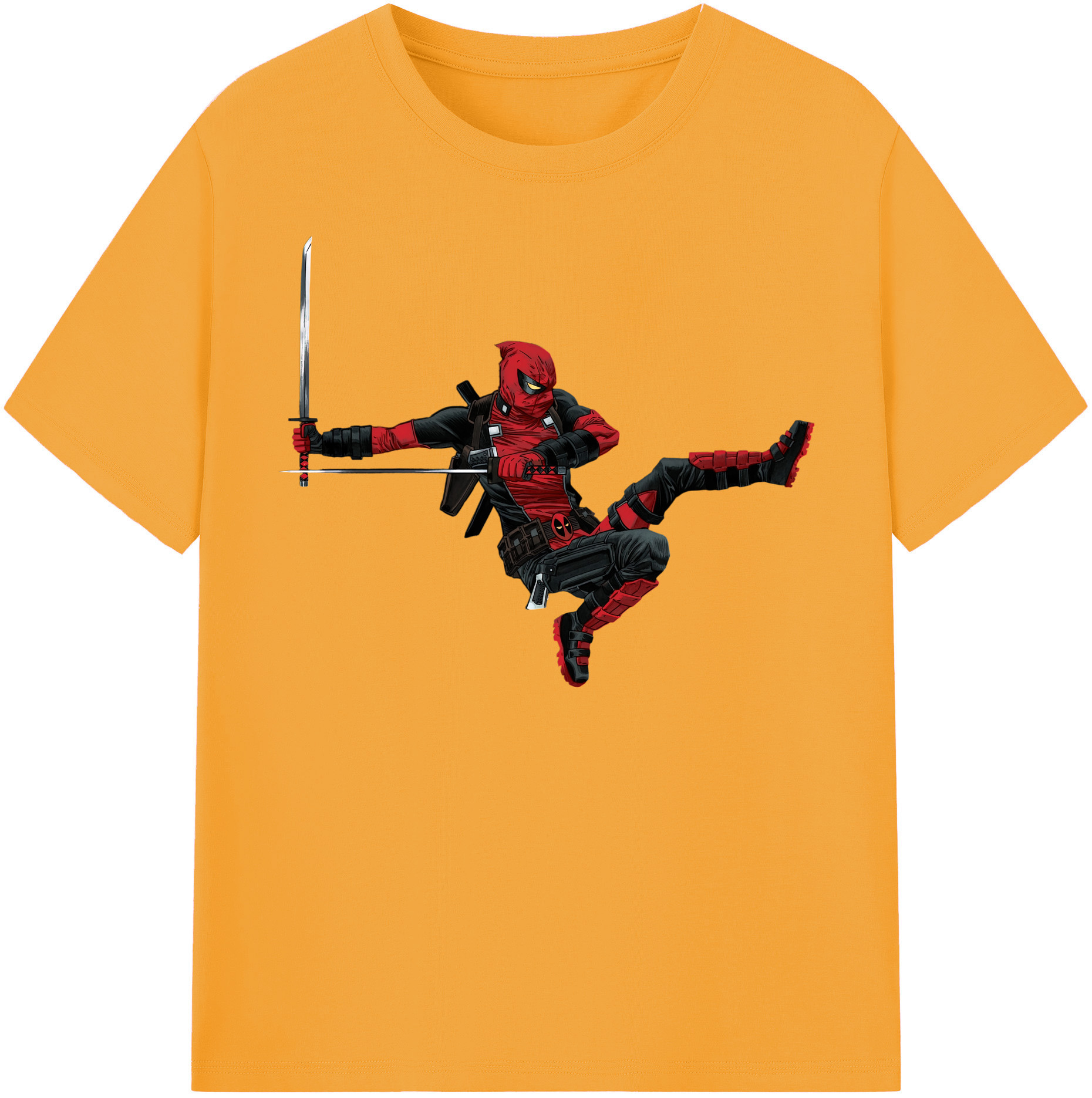 （画像用） Deadpool デッドプール レディースカジュアルプリントTシャツ（綿100％）