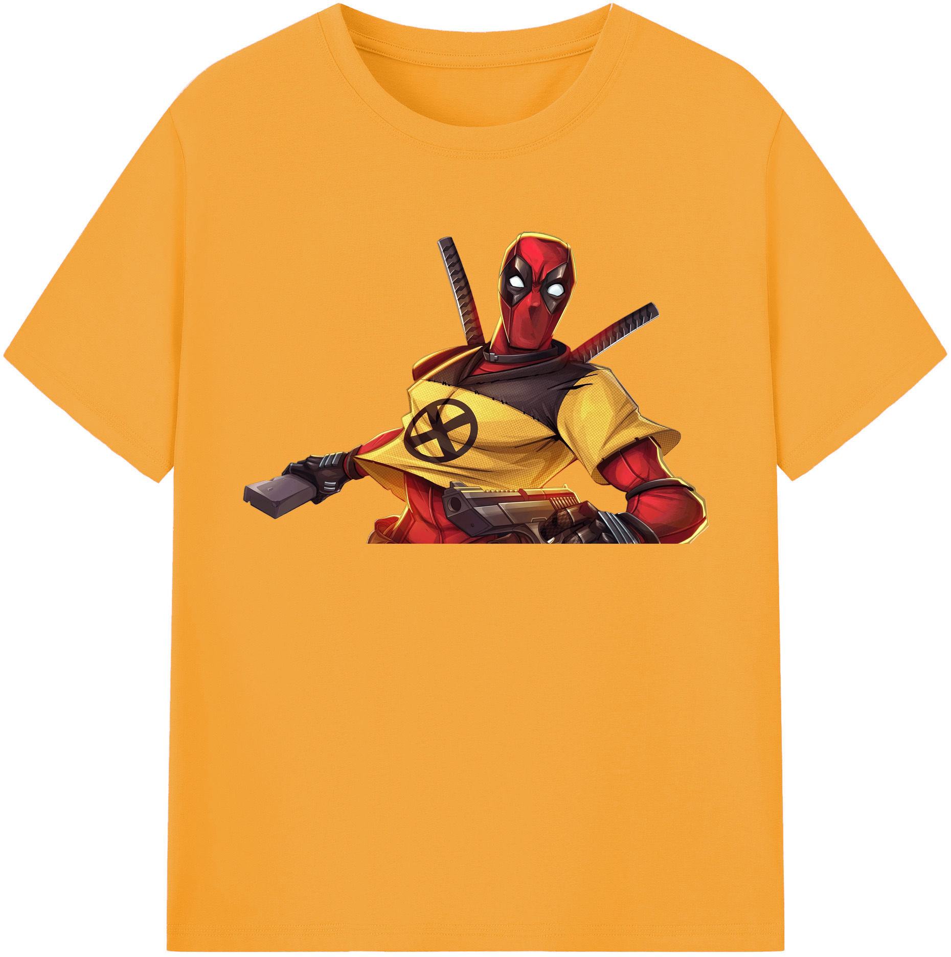 （画像用） Deadpool デッドプール レディースカジュアルプリントTシャツ（綿100％）