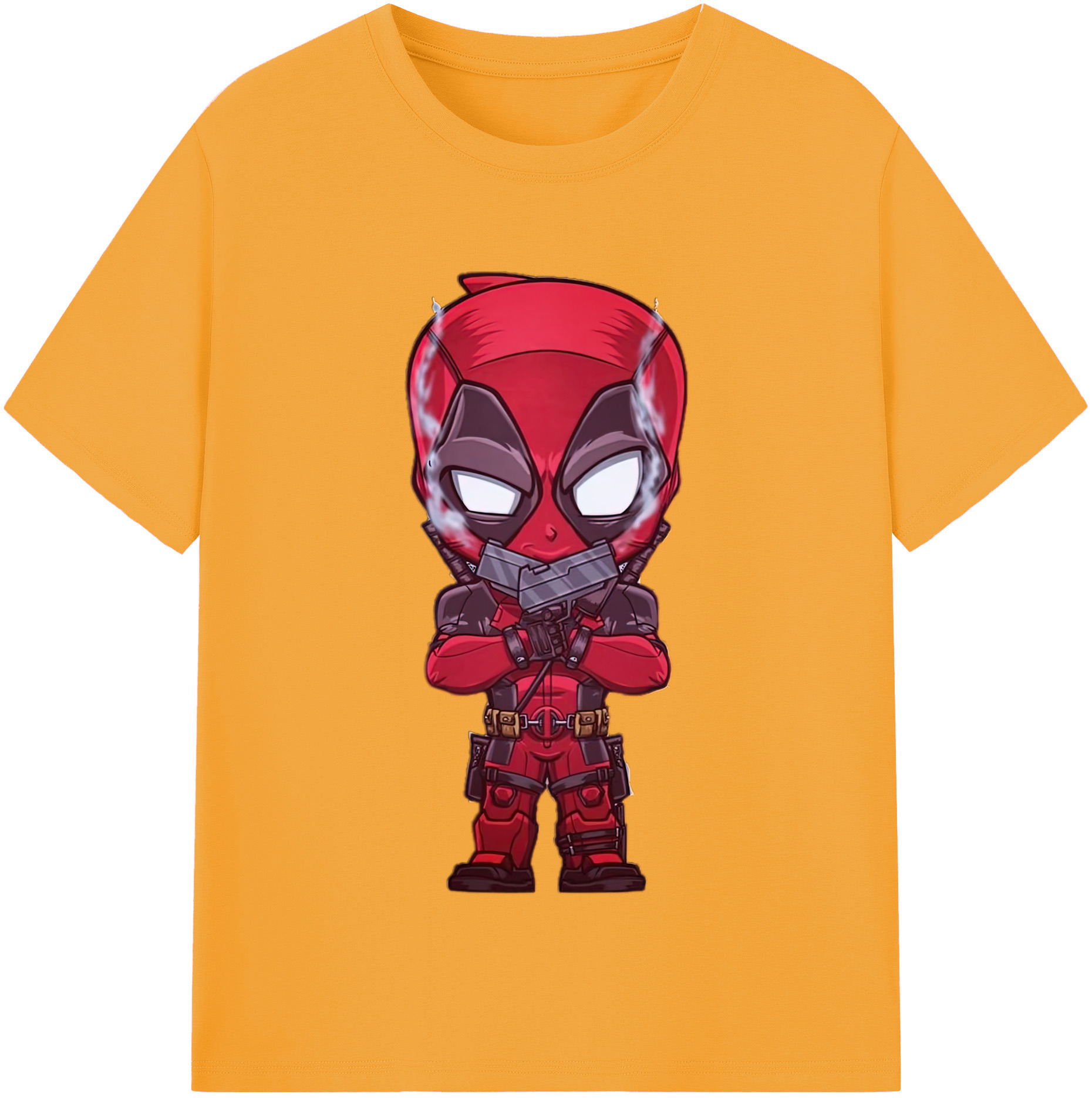 （画像用） Deadpool デッドプール レディースカジュアルプリントTシャツ（綿100％）
