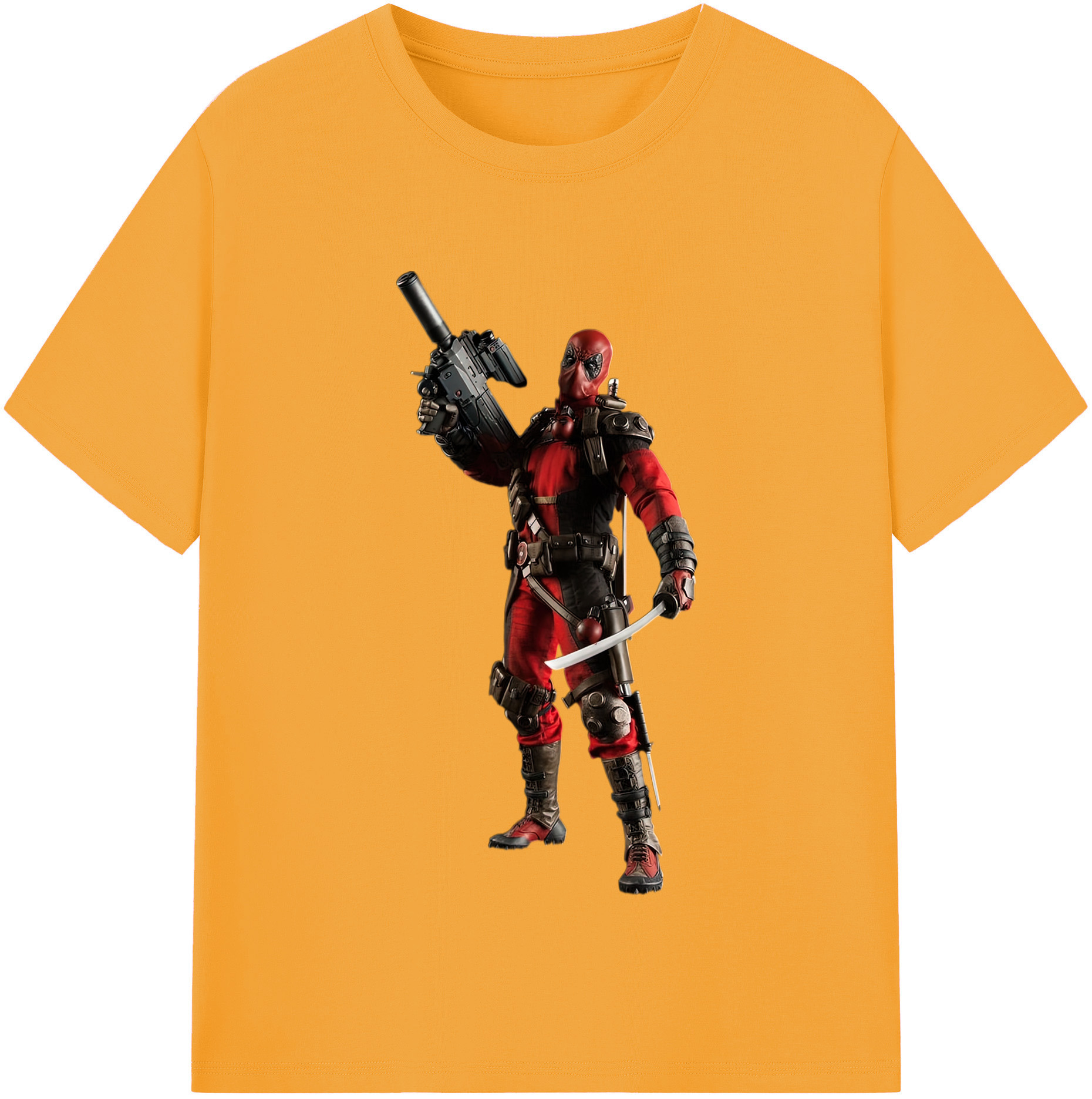 （画像用） Deadpool デッドプール レディースカジュアルプリントTシャツ（綿100％）