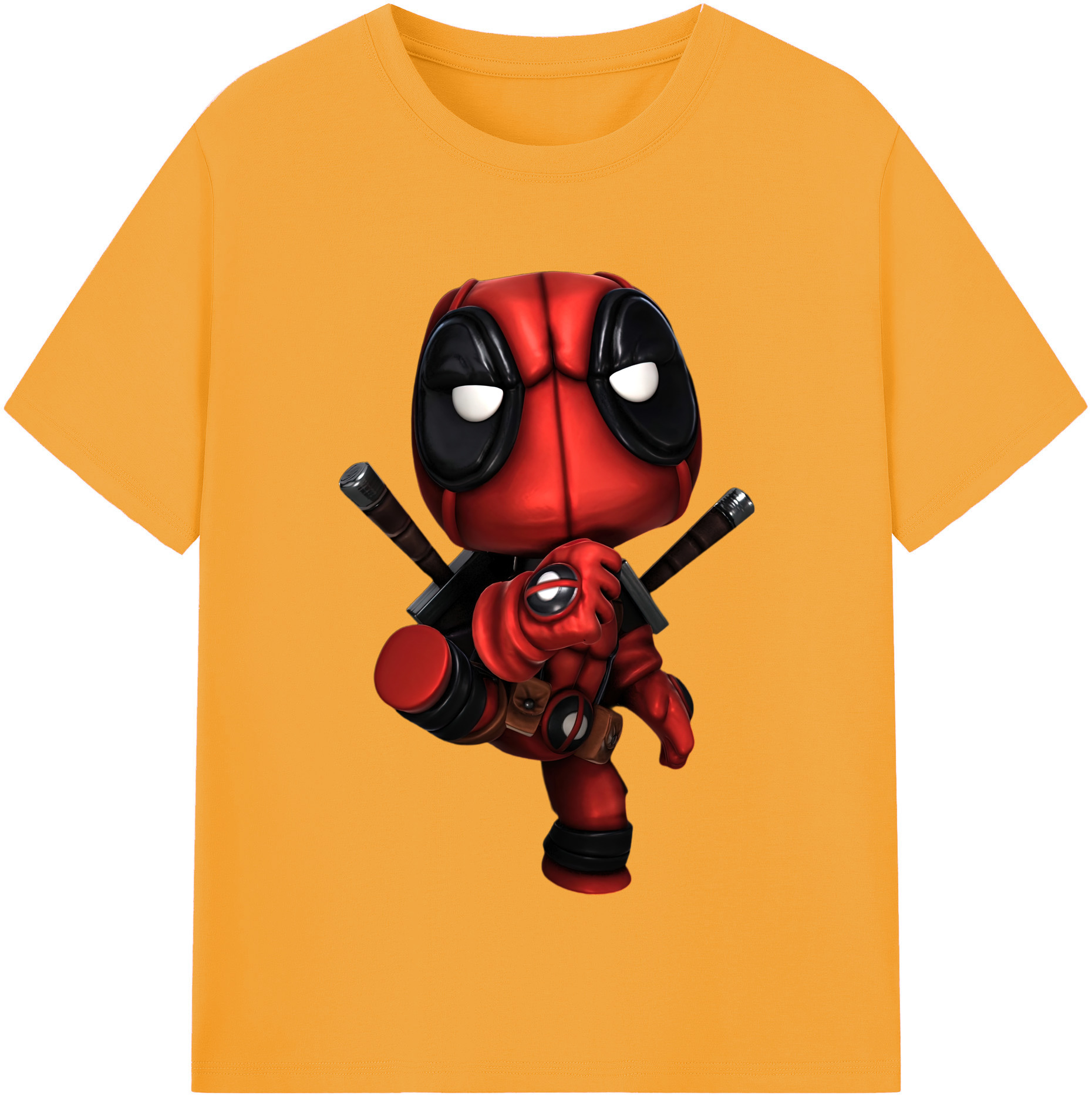 （画像用） Deadpool デッドプール レディースカジュアルプリントTシャツ（綿100％）