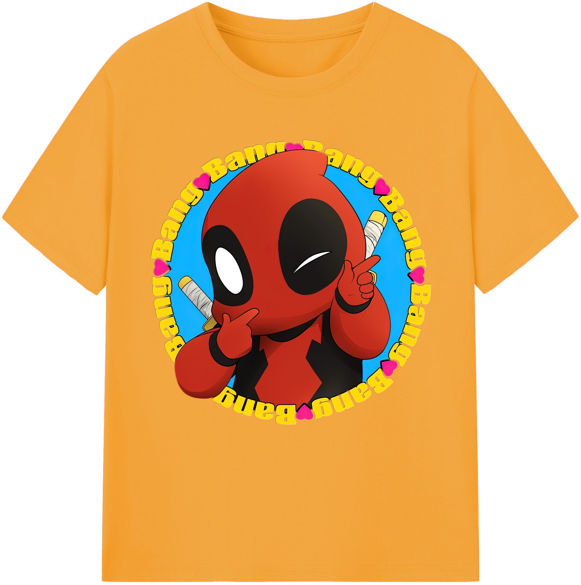 （画像用） Deadpool デッドプール レディースカジュアルプリントTシャツ（綿100％）