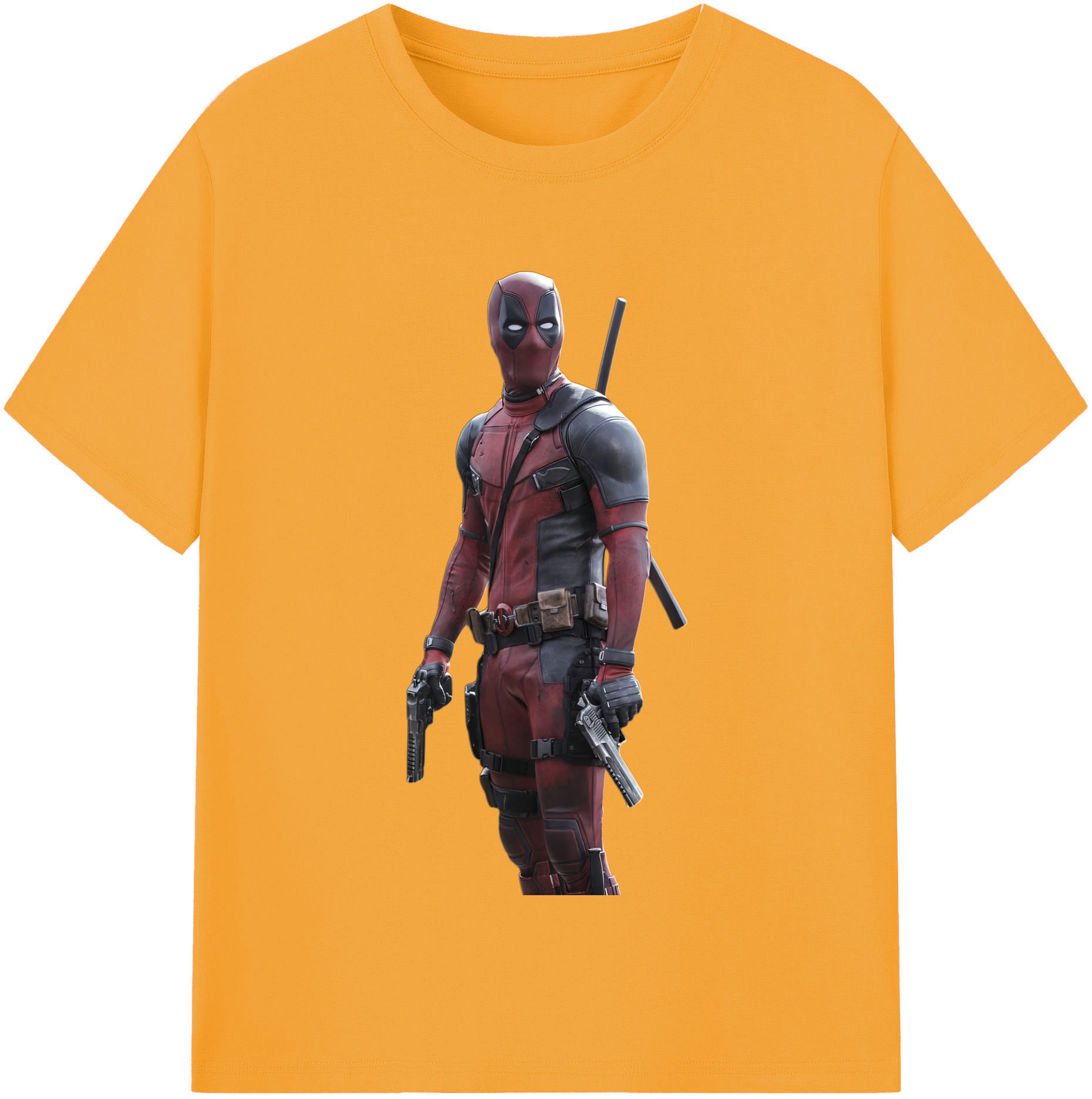 （画像用） Deadpool デッドプール レディースカジュアルプリントTシャツ（綿100％）