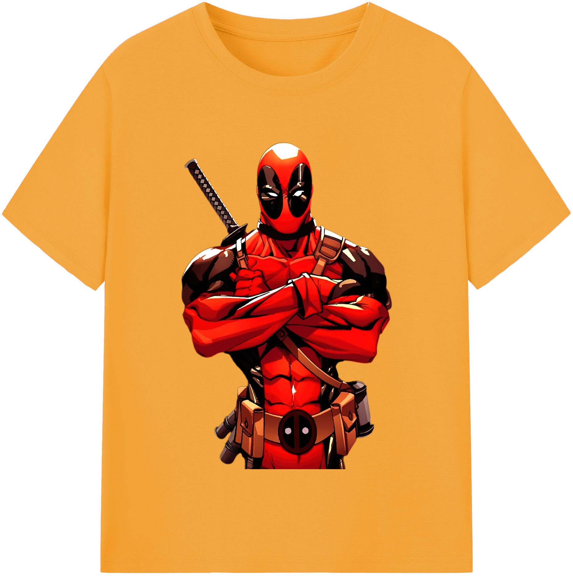 （画像用） Deadpool デッドプール レディースカジュアルプリントTシャツ（綿100％）
