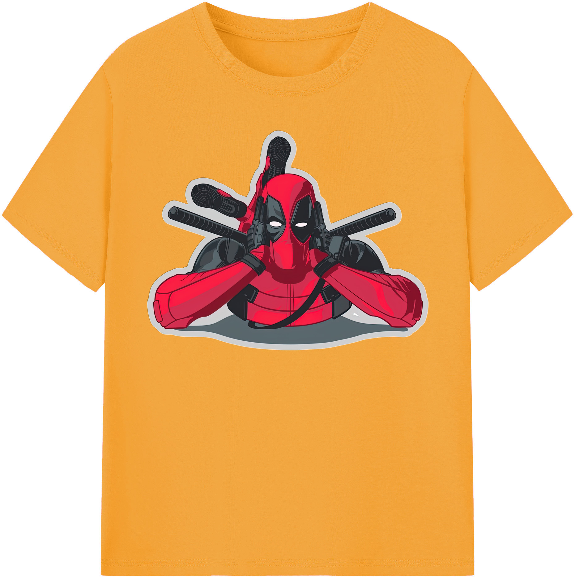 （画像用） Deadpool デッドプール レディースカジュアルプリントTシャツ（綿100％）