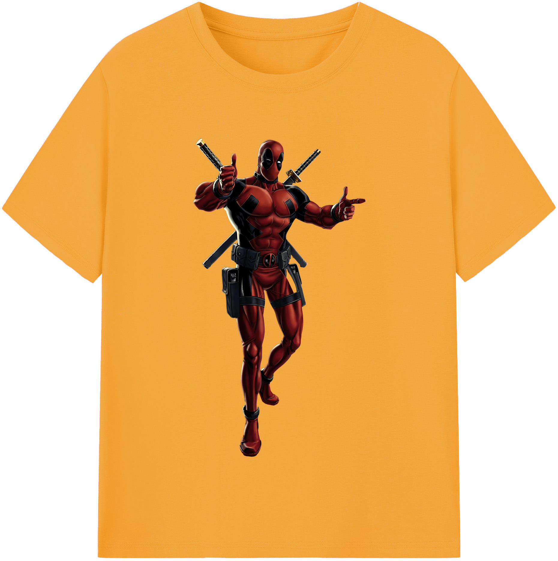 （画像用） Deadpool デッドプール レディースカジュアルプリントTシャツ（綿100％）