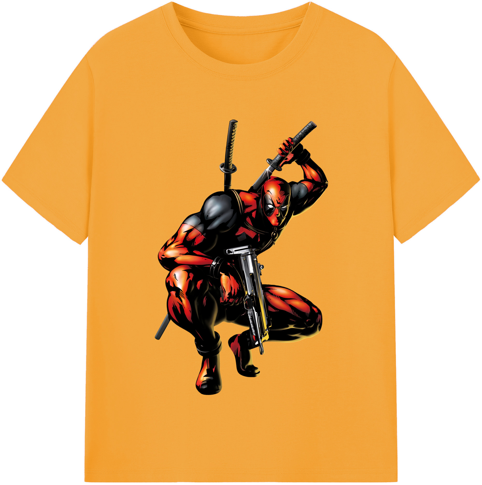 （画像用） Deadpool デッドプール レディースカジュアルプリントTシャツ（綿100％）