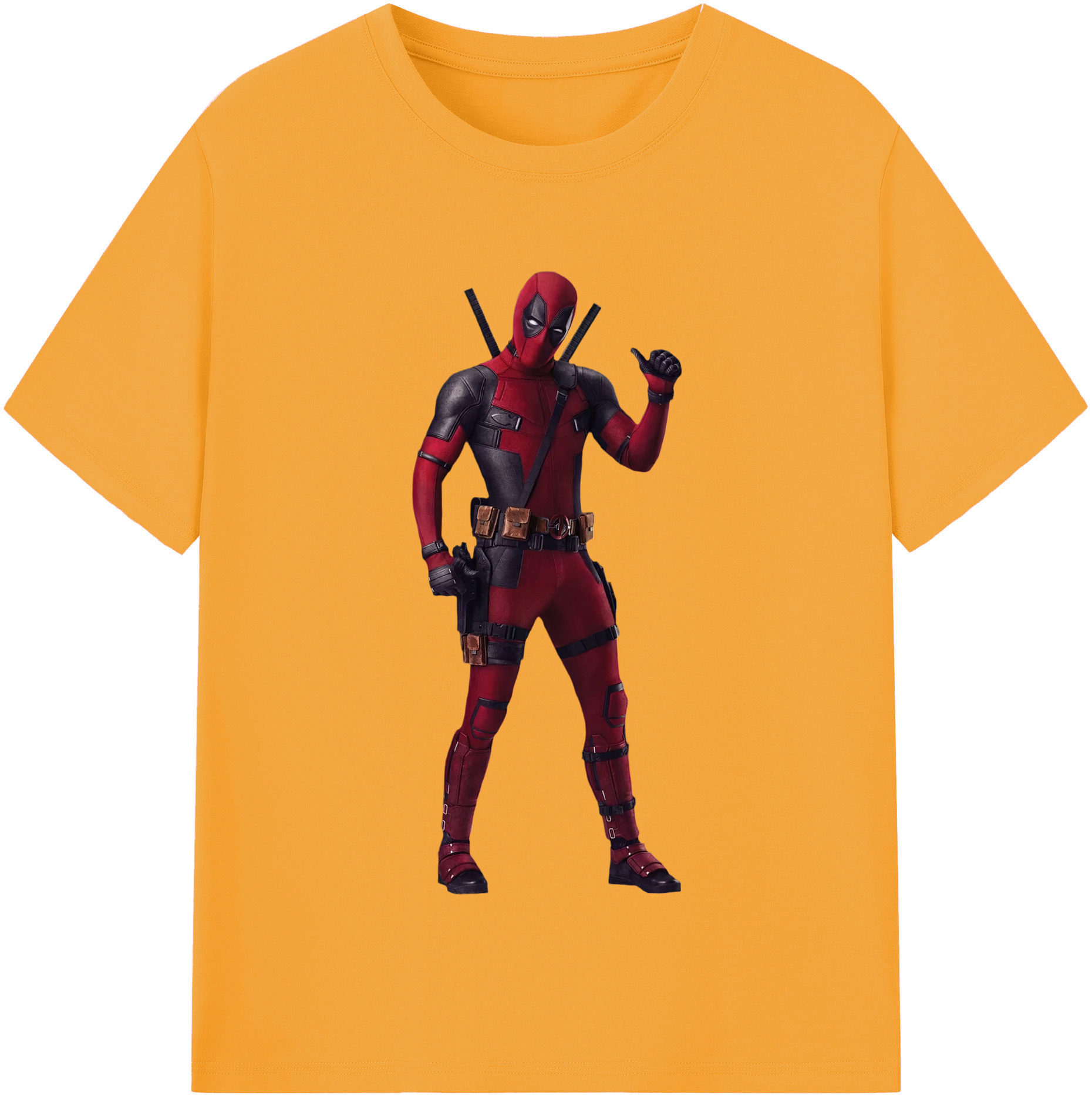 （画像用） Deadpool デッドプール レディースカジュアルプリントTシャツ（綿100％）