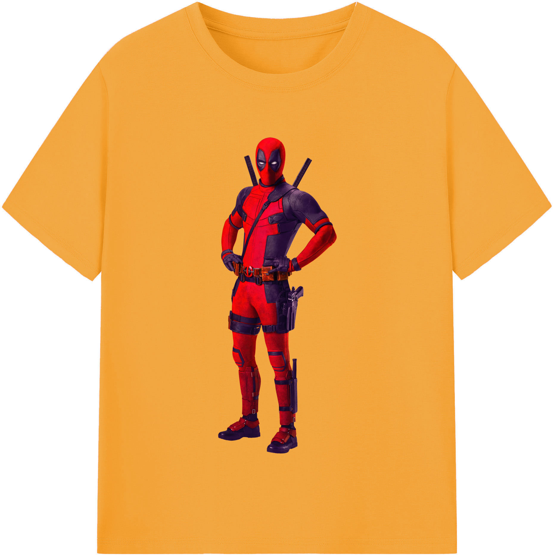 （画像用） Deadpool デッドプール レディースカジュアルプリントTシャツ（綿100％）