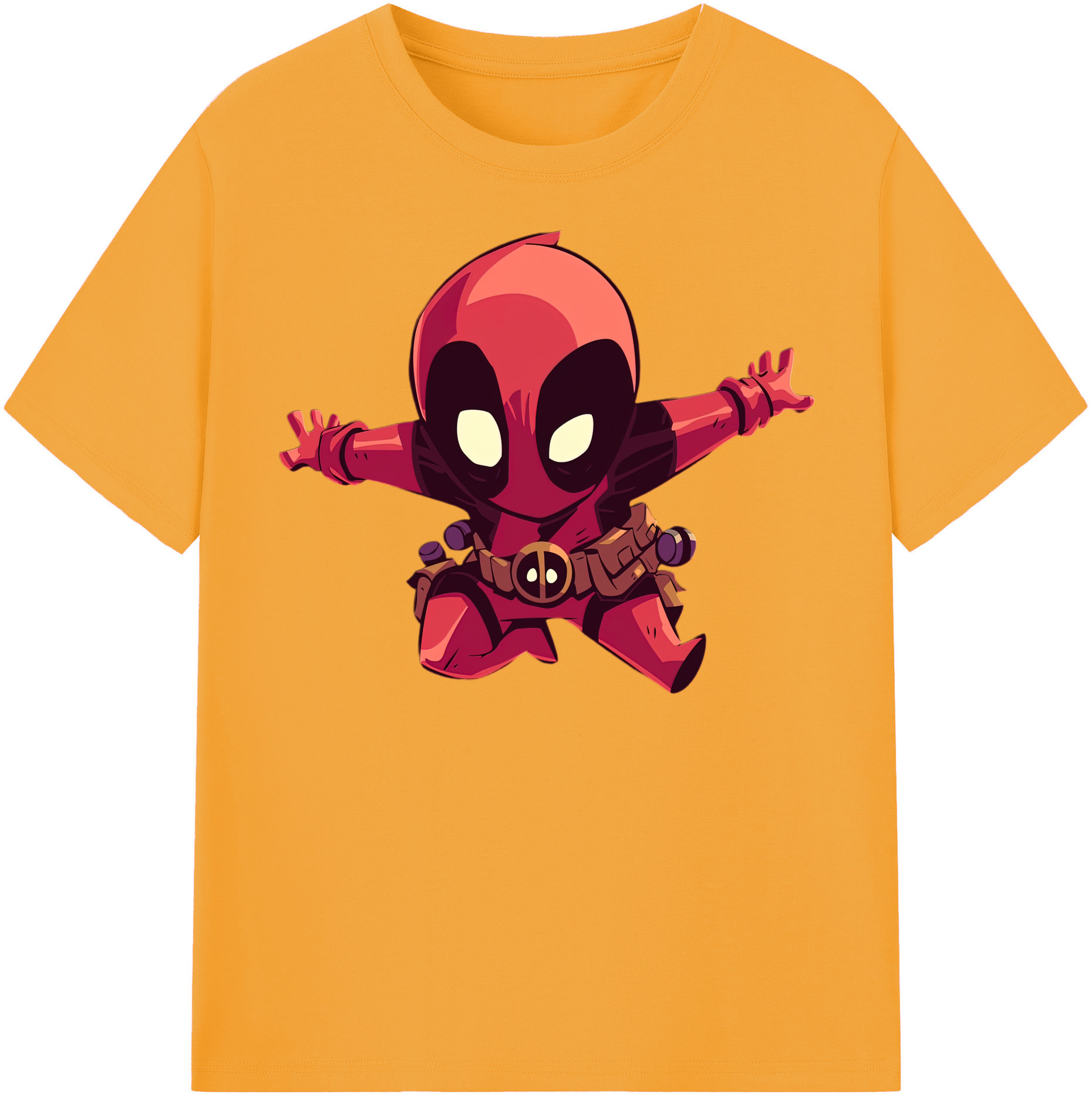 （画像用） Deadpool デッドプール レディースカジュアルプリントTシャツ（綿100％）