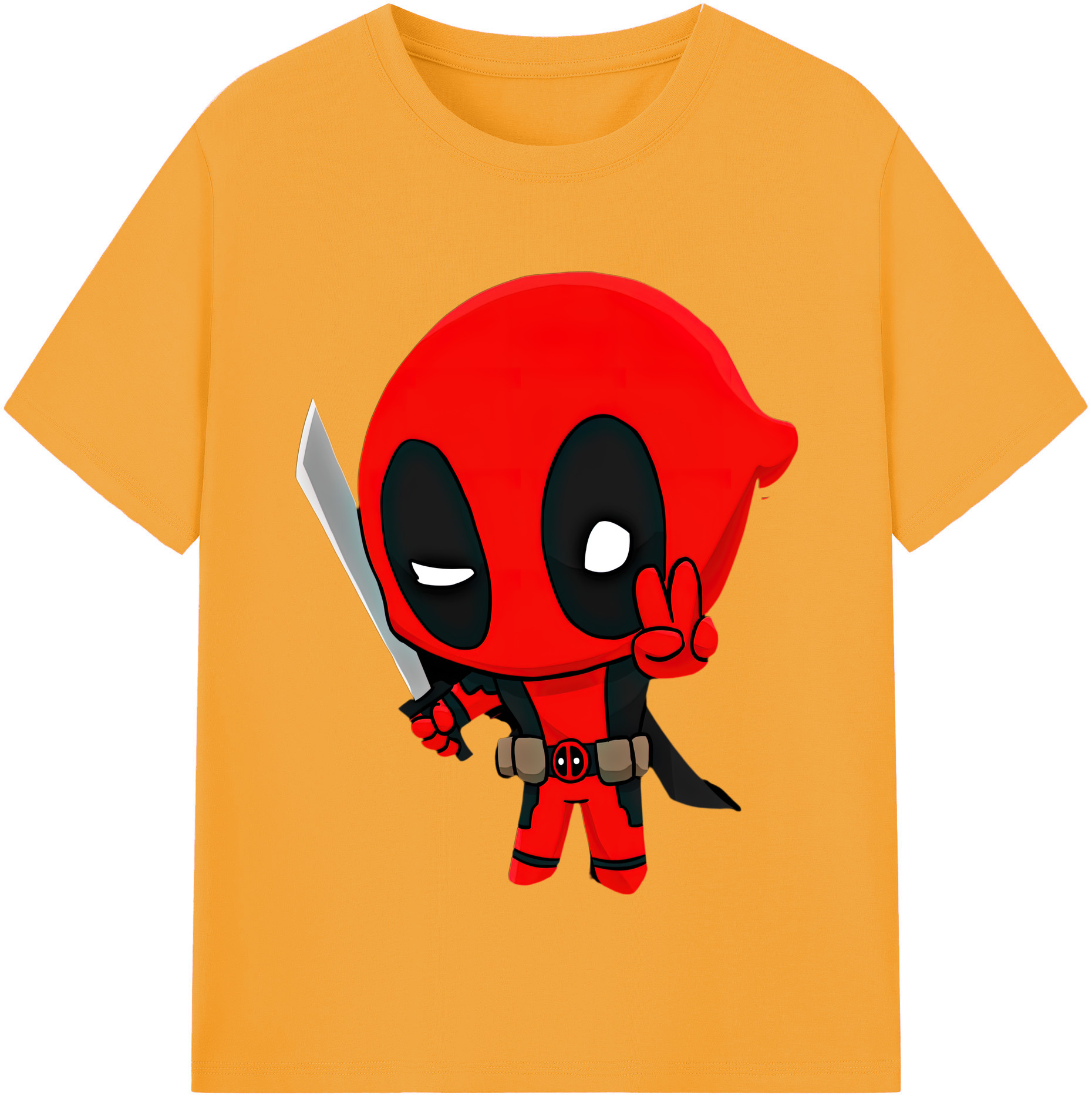 （画像用） Deadpool デッドプール レディースカジュアルプリントTシャツ（綿100％）