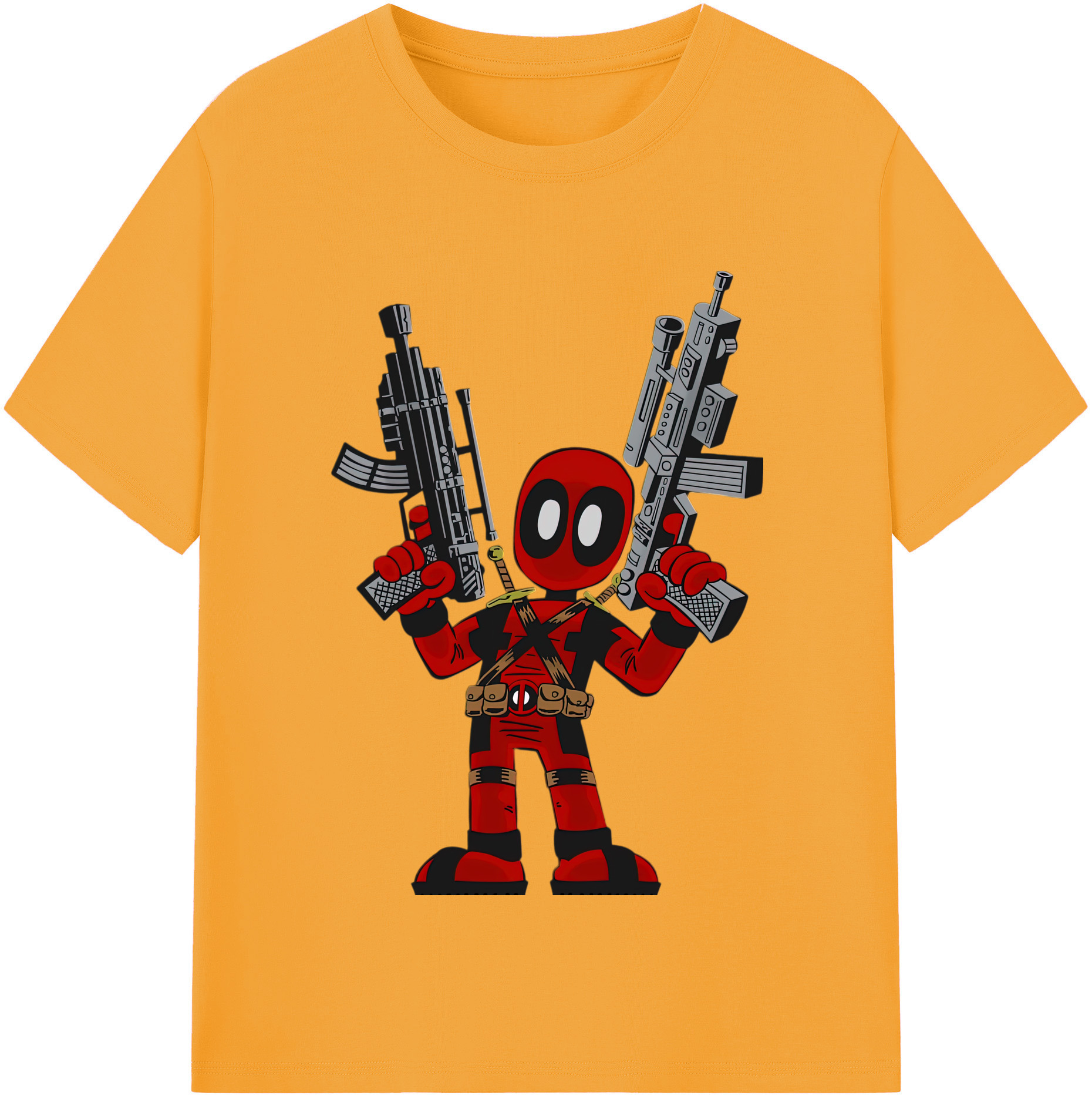 （画像用） Deadpool デッドプール レディースカジュアルプリントTシャツ（綿100％）