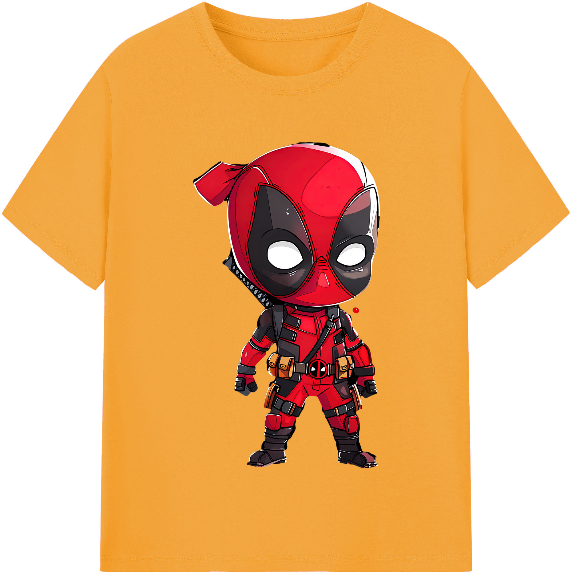 （画像用） Deadpool デッドプール レディースカジュアルプリントTシャツ（綿100％）