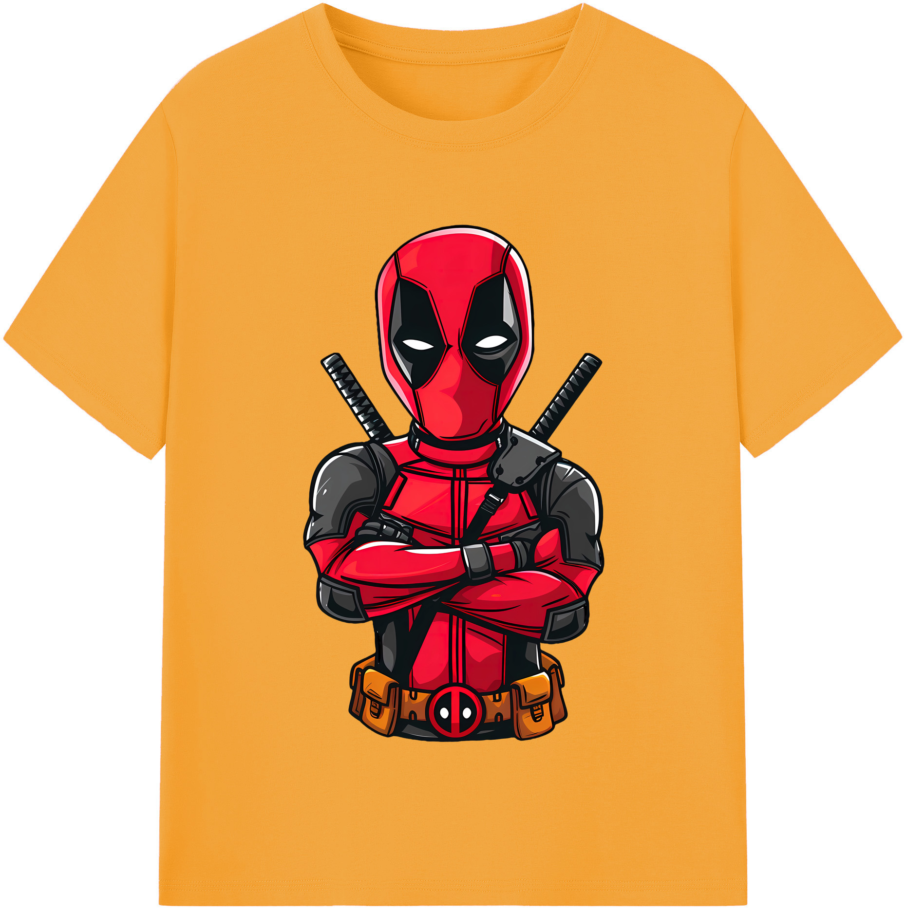 （画像用） Deadpool デッドプール レディースカジュアルプリントTシャツ（綿100％）