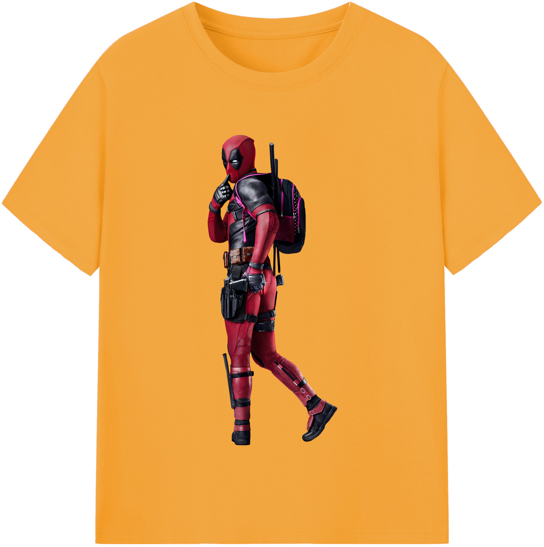 （画像用） Deadpool デッドプール レディースカジュアルプリントTシャツ（綿100％）