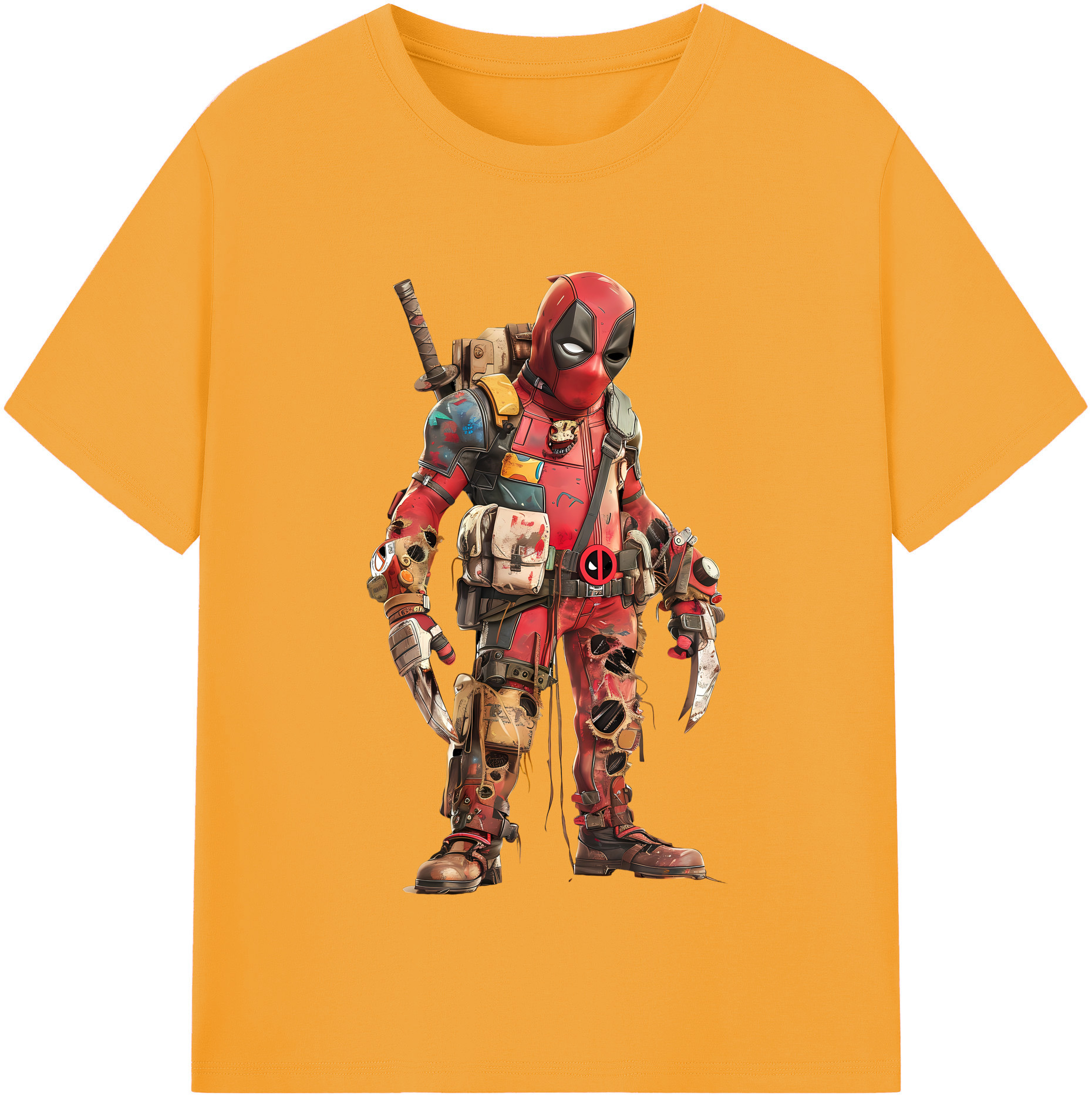 （画像用） Deadpool デッドプール レディースカジュアルプリントTシャツ（綿100％）