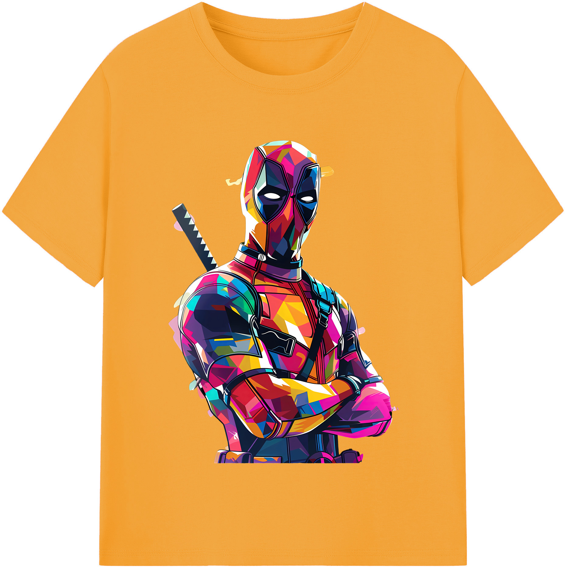 （画像用） Deadpool デッドプール レディースカジュアルプリントTシャツ（綿100％）