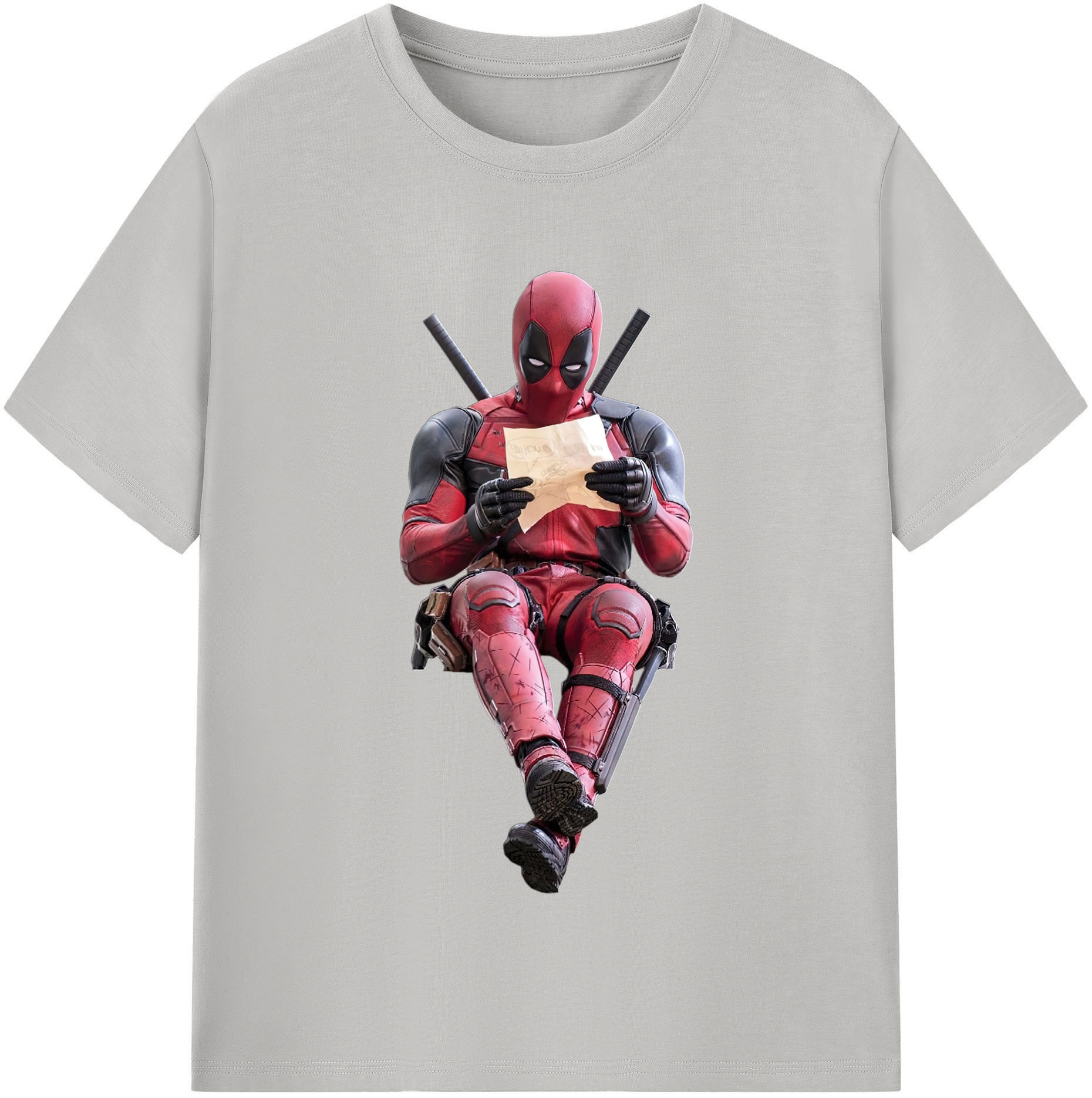 （画像用） Deadpool デッドプール レディースカジュアルプリントTシャツ（綿100％）
