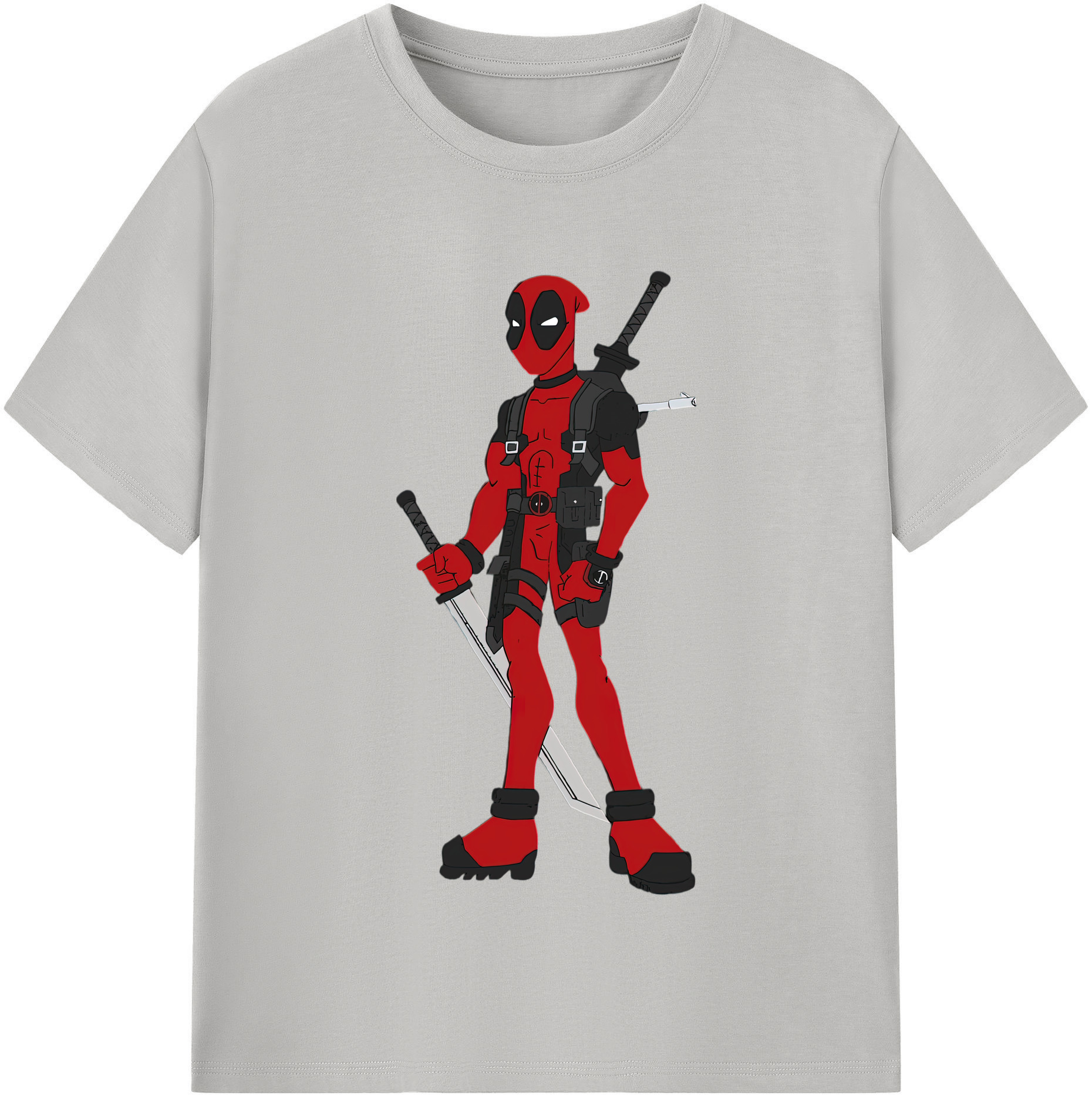 （画像用） Deadpool デッドプール レディースカジュアルプリントTシャツ（綿100％）