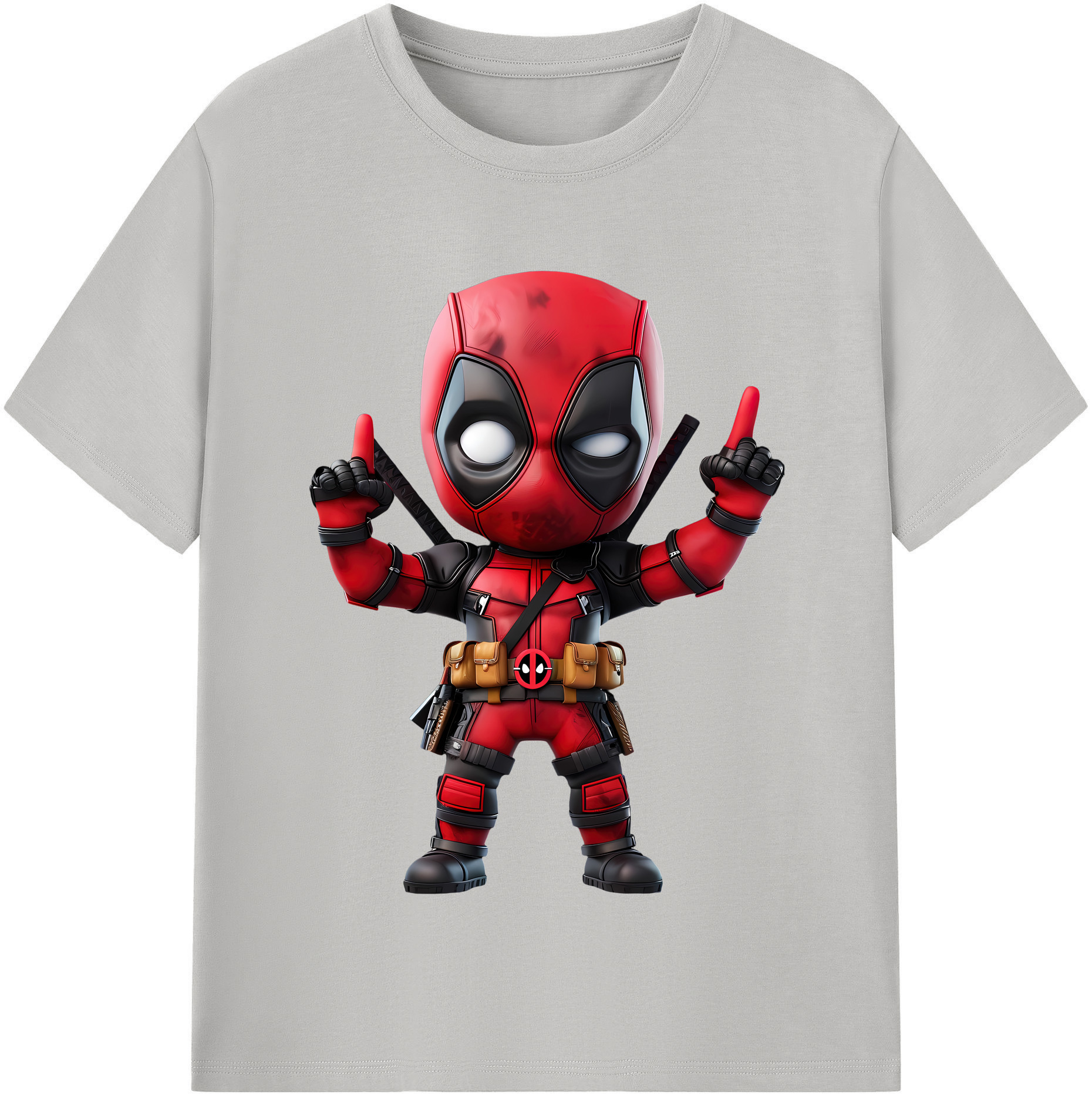 （画像用） Deadpool デッドプール レディースカジュアルプリントTシャツ（綿100％）
