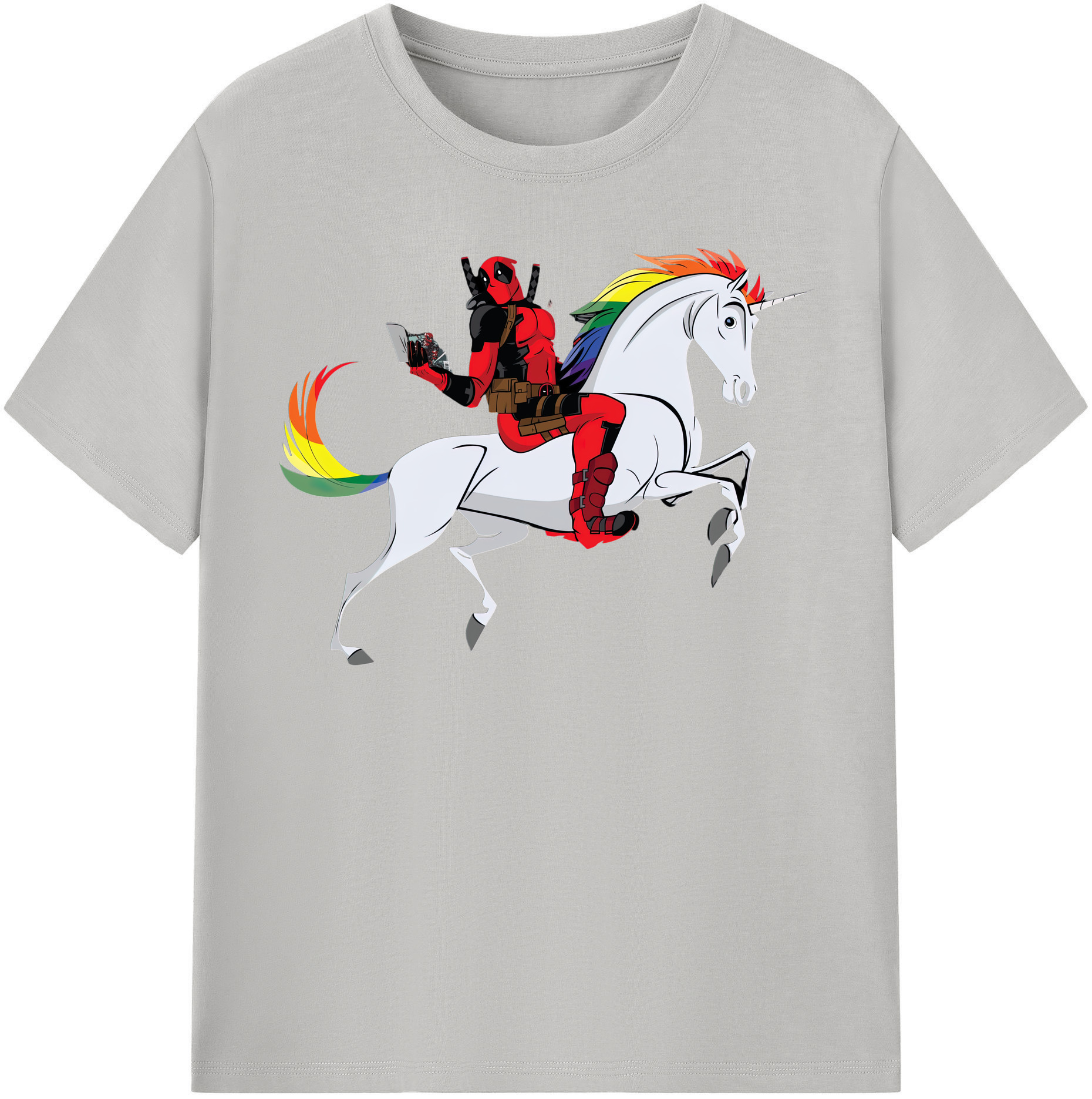 （画像用） Deadpool デッドプール レディースカジュアルプリントTシャツ（綿100％）