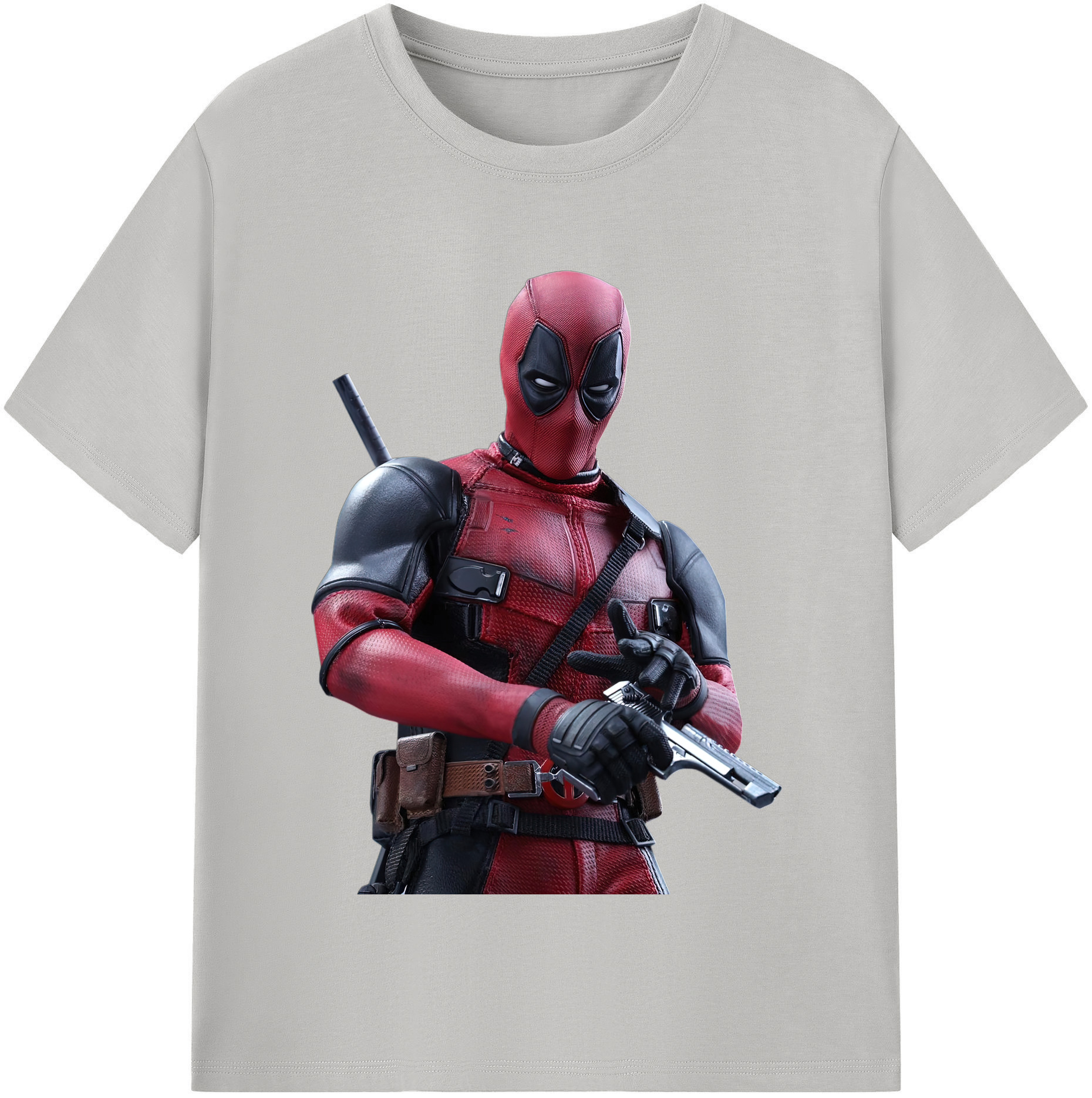 （画像用） Deadpool デッドプール レディースカジュアルプリントTシャツ（綿100％）