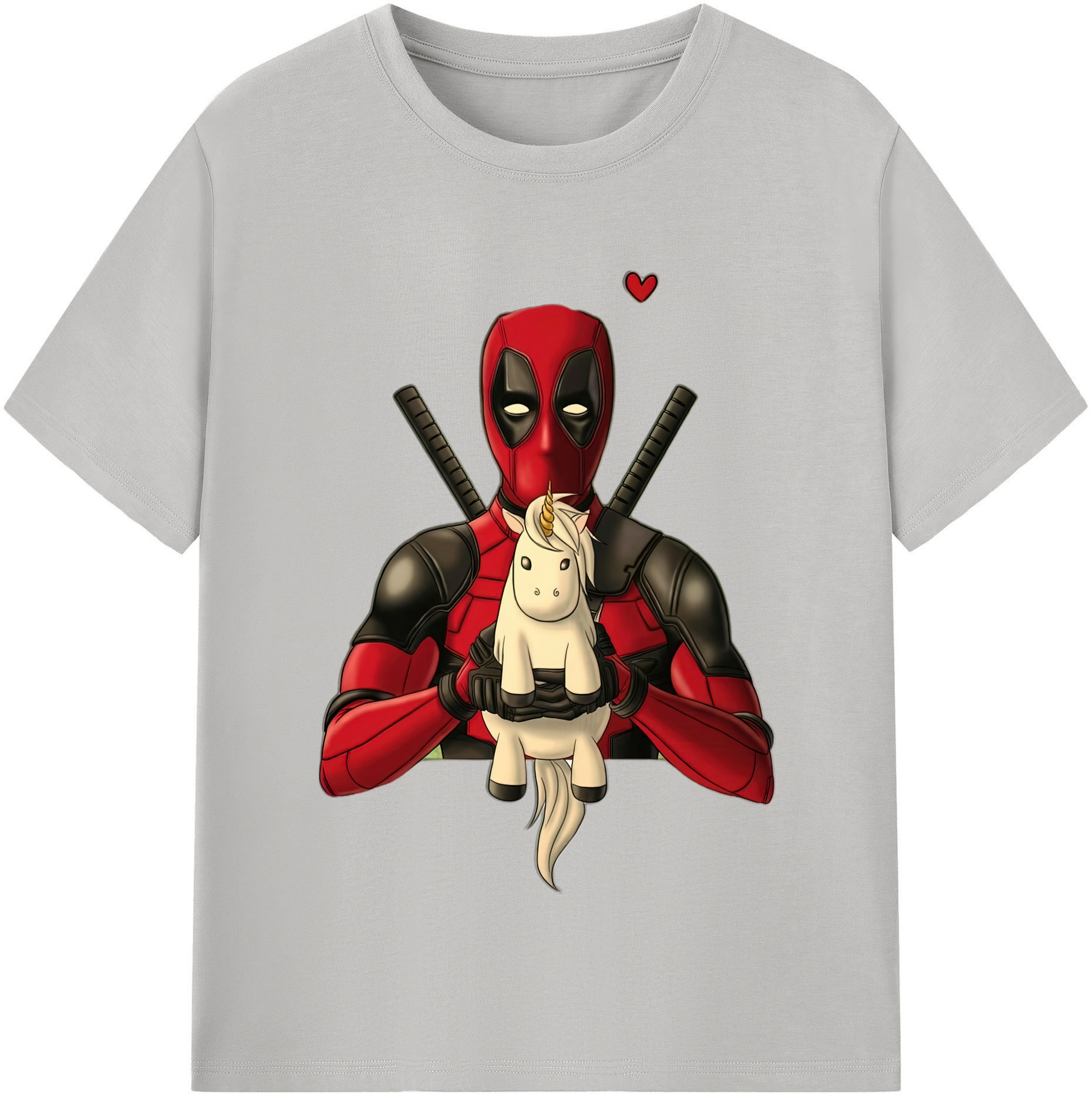 （画像用） Deadpool デッドプール レディースカジュアルプリントTシャツ（綿100％）