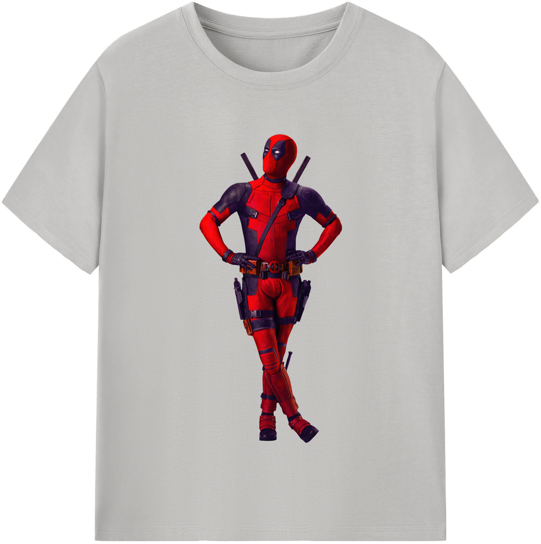 （画像用） Deadpool デッドプール レディースカジュアルプリントTシャツ（綿100％）