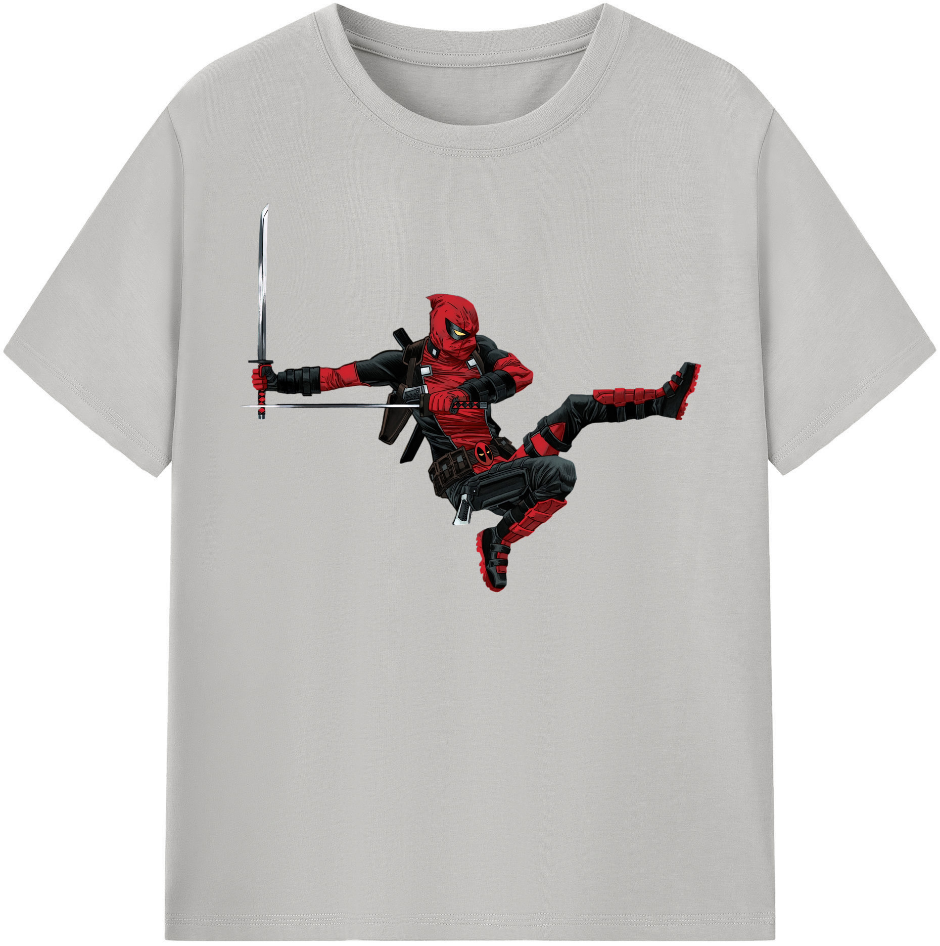 （画像用） Deadpool デッドプール レディースカジュアルプリントTシャツ（綿100％）