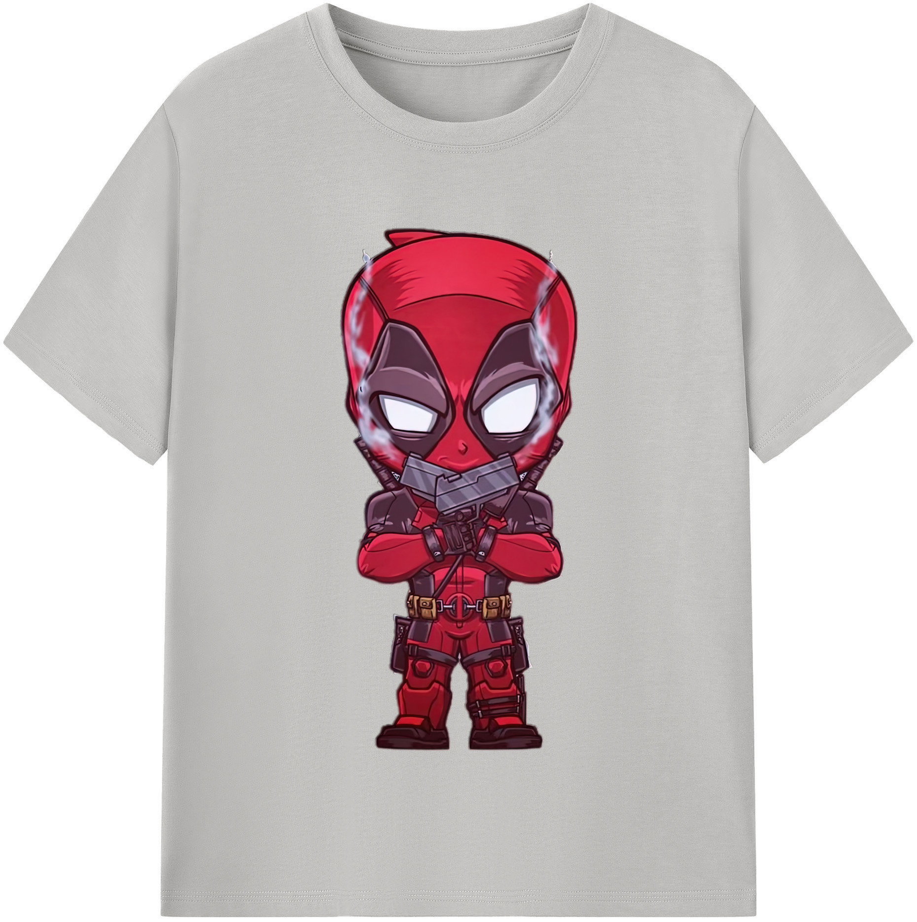 （画像用） Deadpool デッドプール レディースカジュアルプリントTシャツ（綿100％）