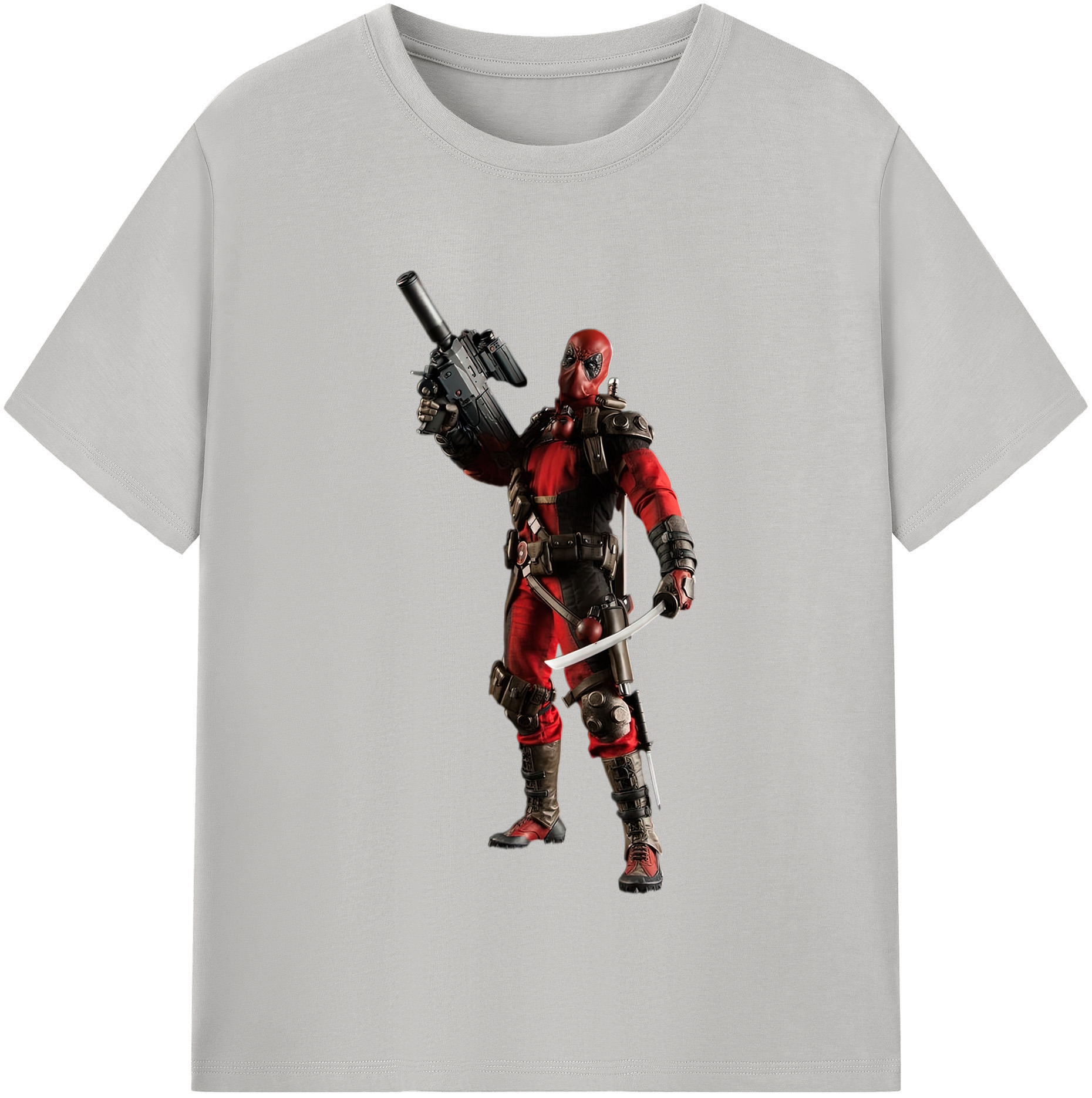 （画像用） Deadpool デッドプール レディースカジュアルプリントTシャツ（綿100％）