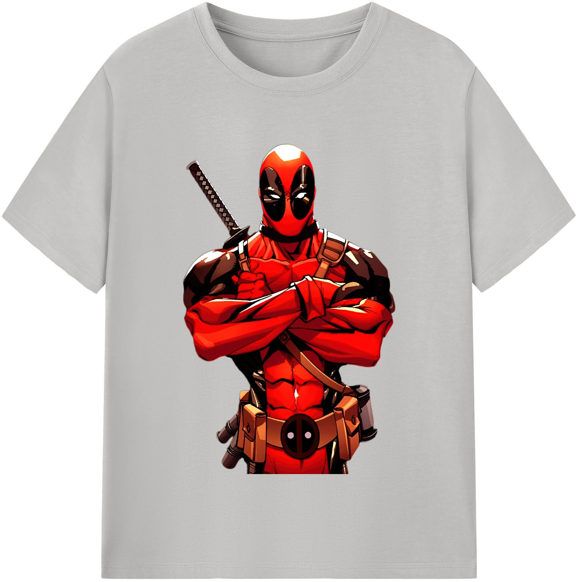（画像用） Deadpool デッドプール レディースカジュアルプリントTシャツ（綿100％）