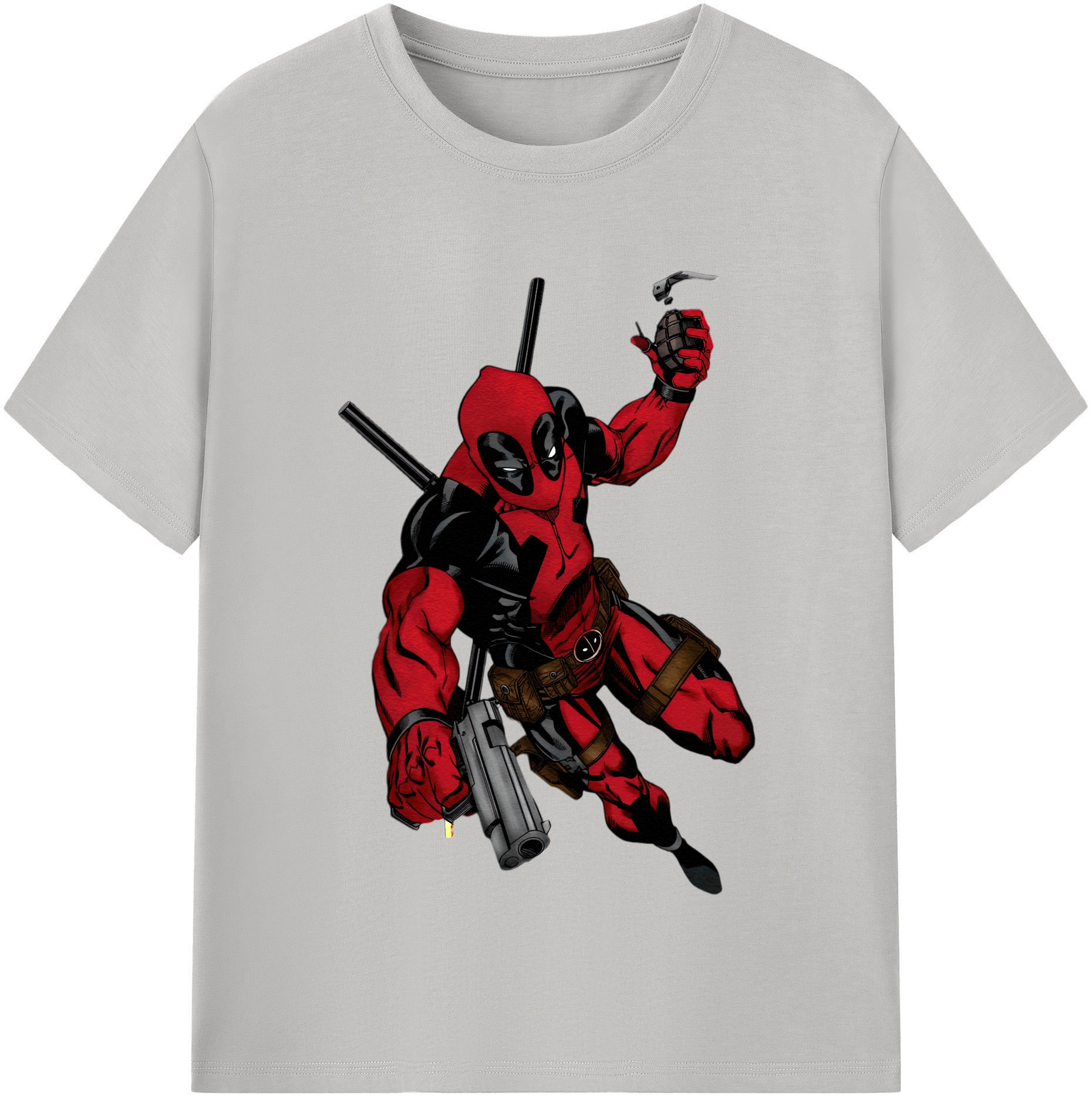 （画像用） Deadpool デッドプール レディースカジュアルプリントTシャツ（綿100％）