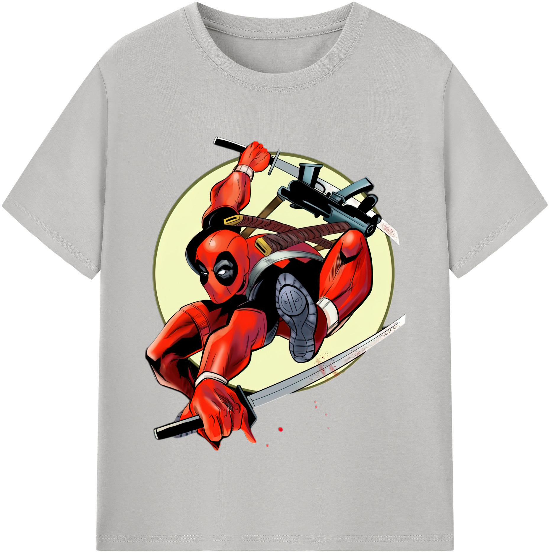 （画像用） Deadpool デッドプール レディースカジュアルプリントTシャツ（綿100％）