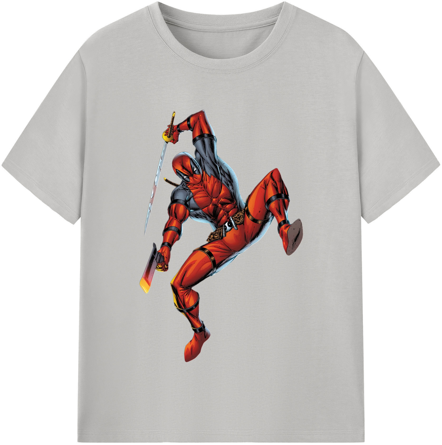 （画像用） Deadpool デッドプール レディースカジュアルプリントTシャツ（綿100％）