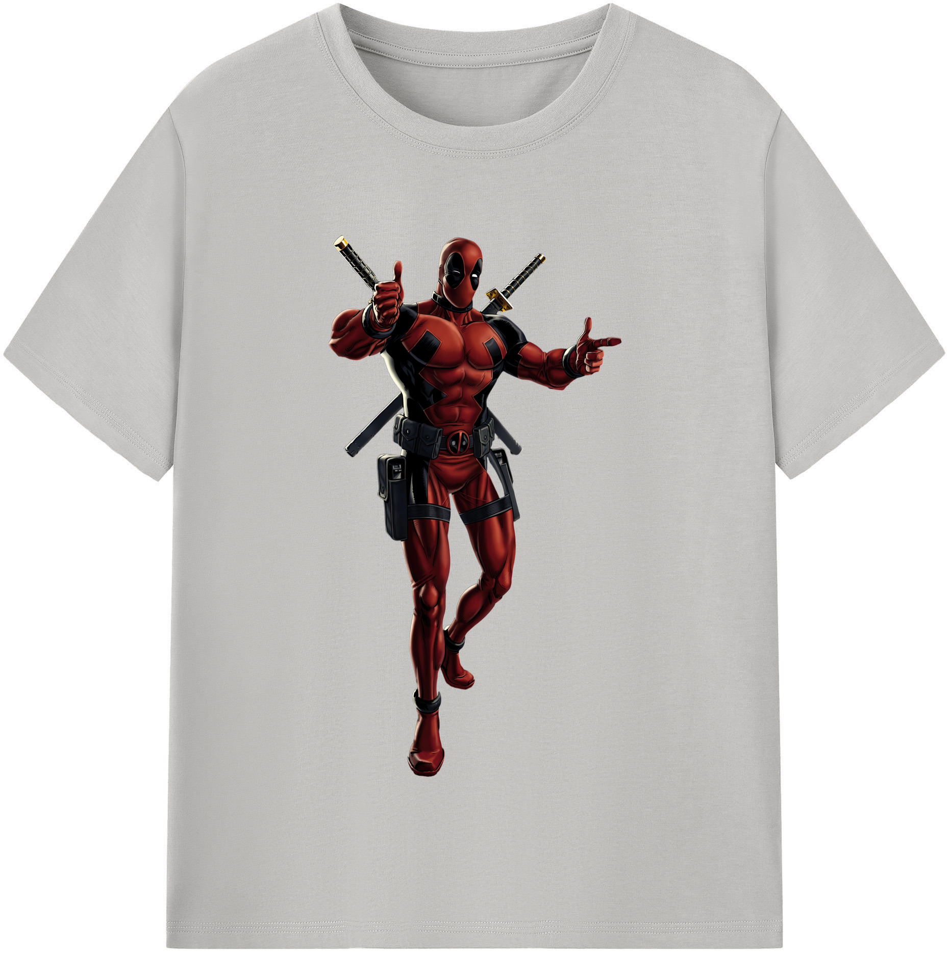 （画像用） Deadpool デッドプール レディースカジュアルプリントTシャツ（綿100％）