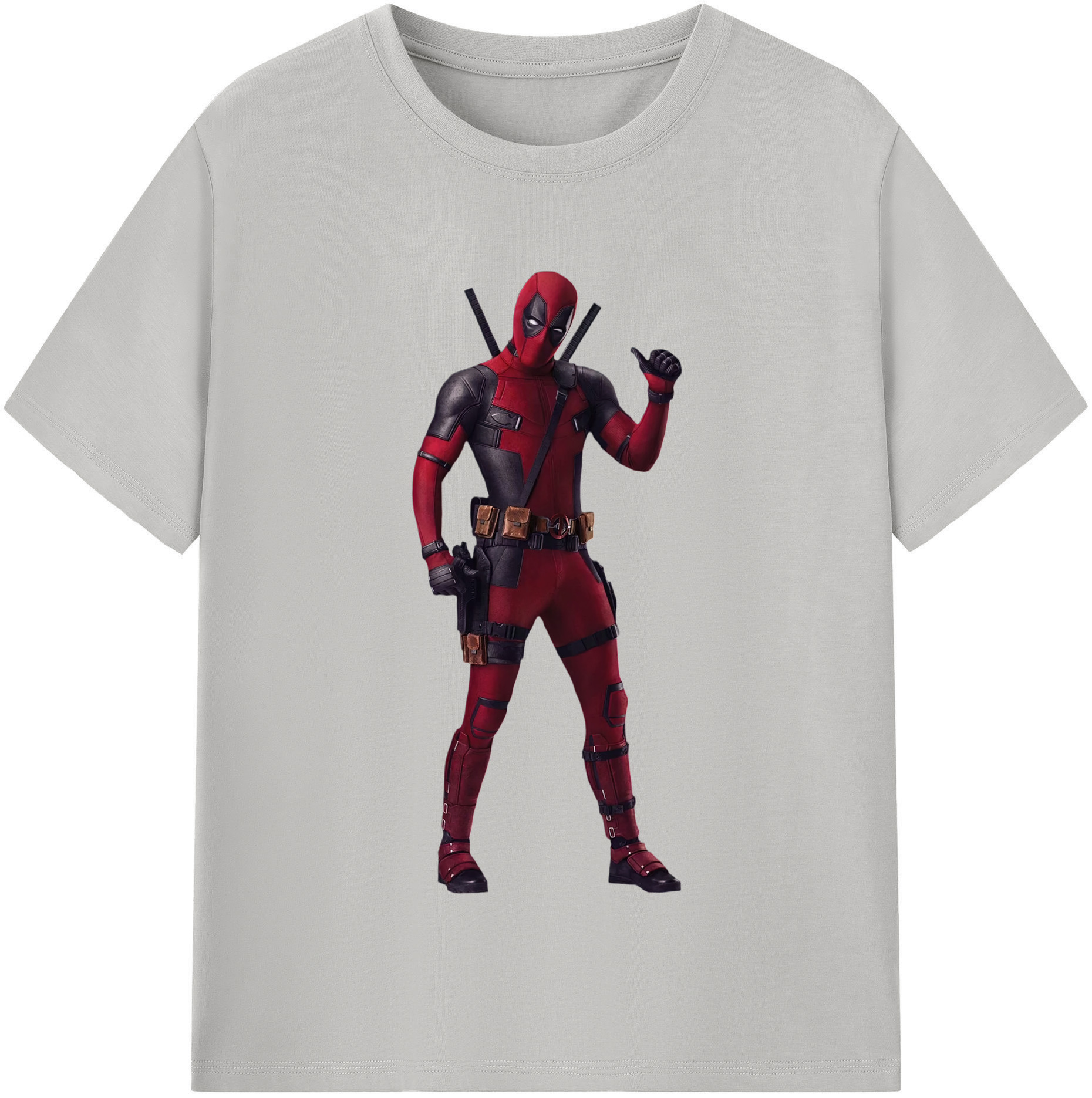 （画像用） Deadpool デッドプール レディースカジュアルプリントTシャツ（綿100％）