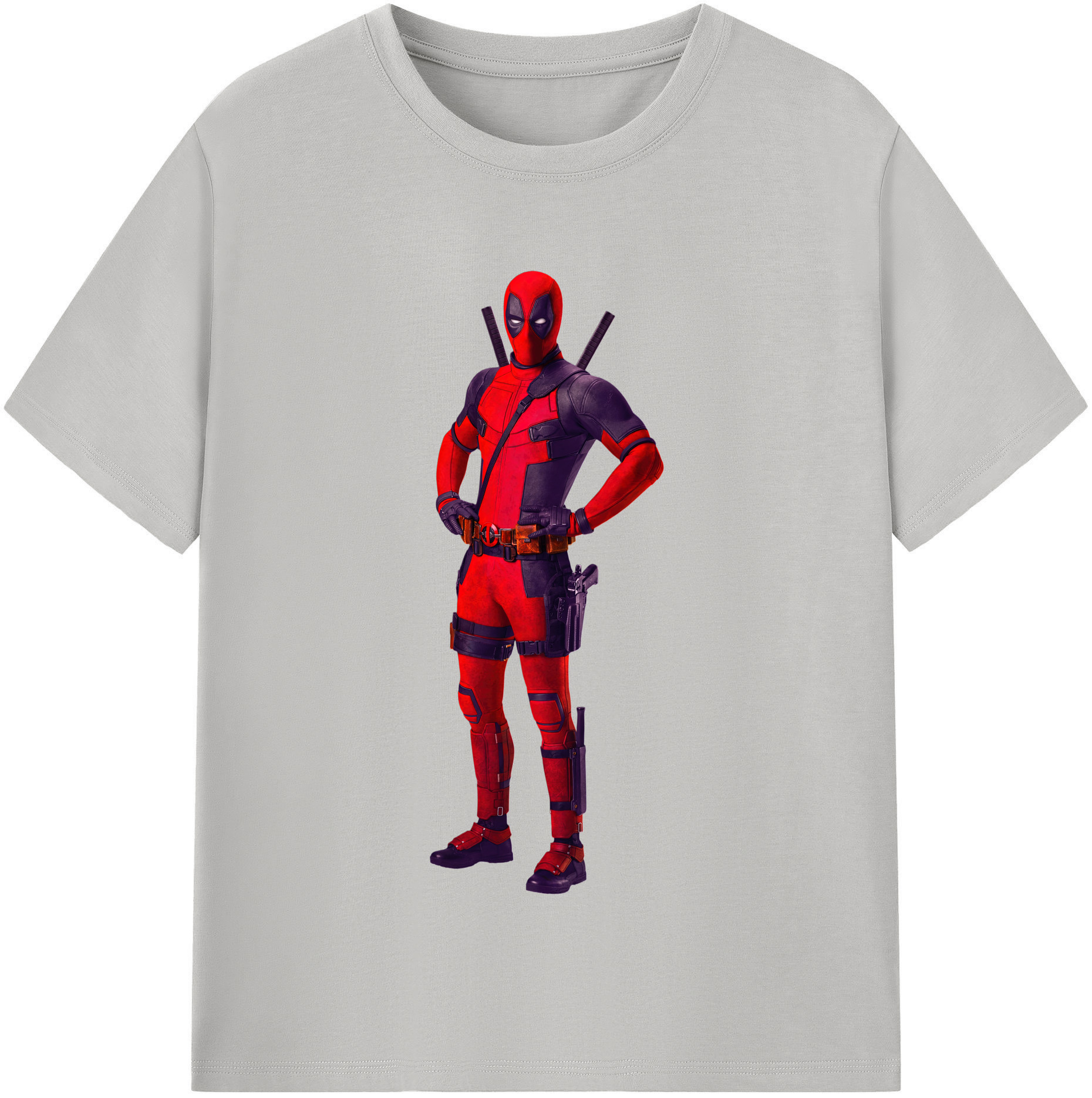 （画像用） Deadpool デッドプール レディースカジュアルプリントTシャツ（綿100％）