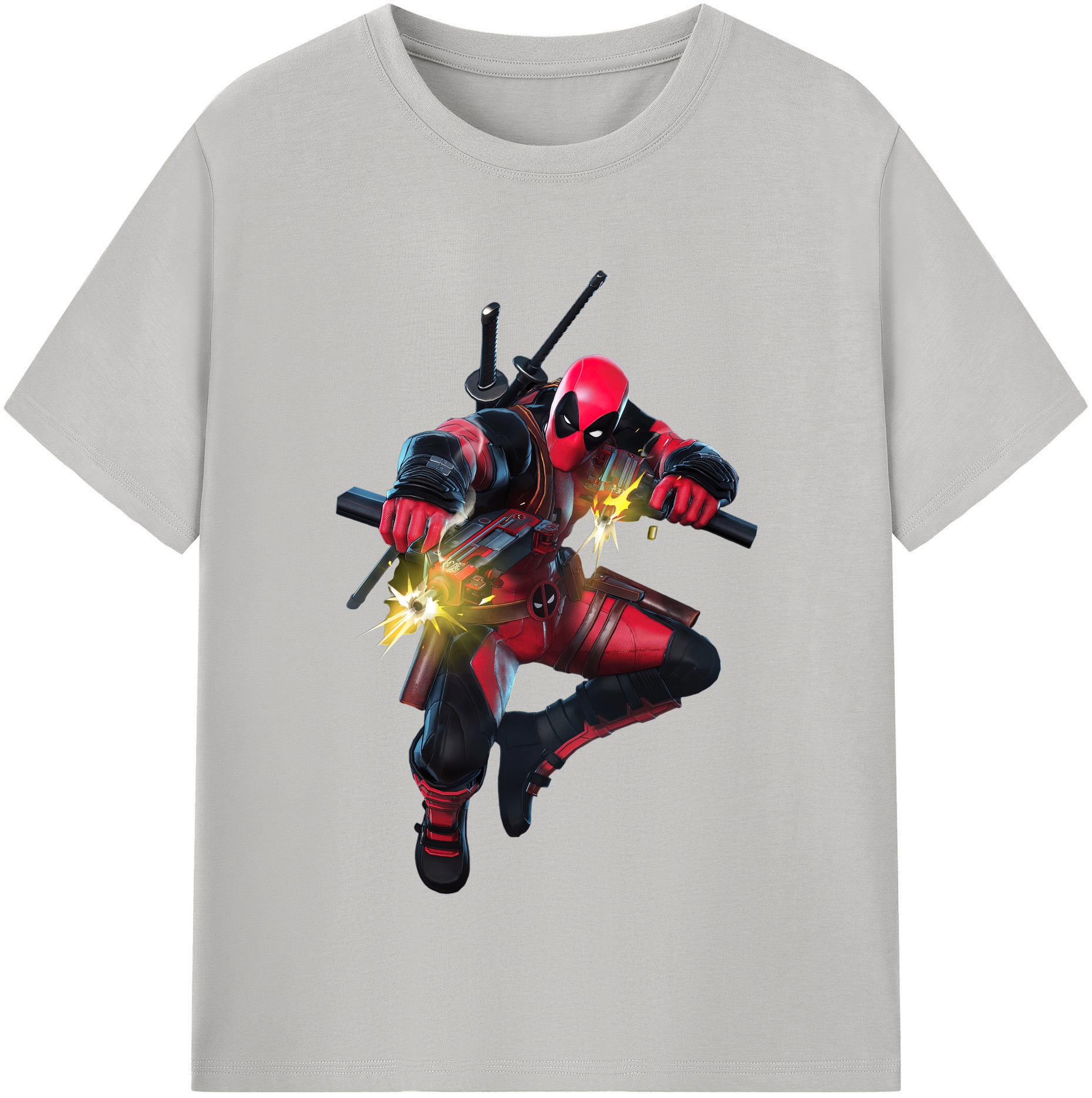 （画像用） Deadpool デッドプール レディースカジュアルプリントTシャツ（綿100％）